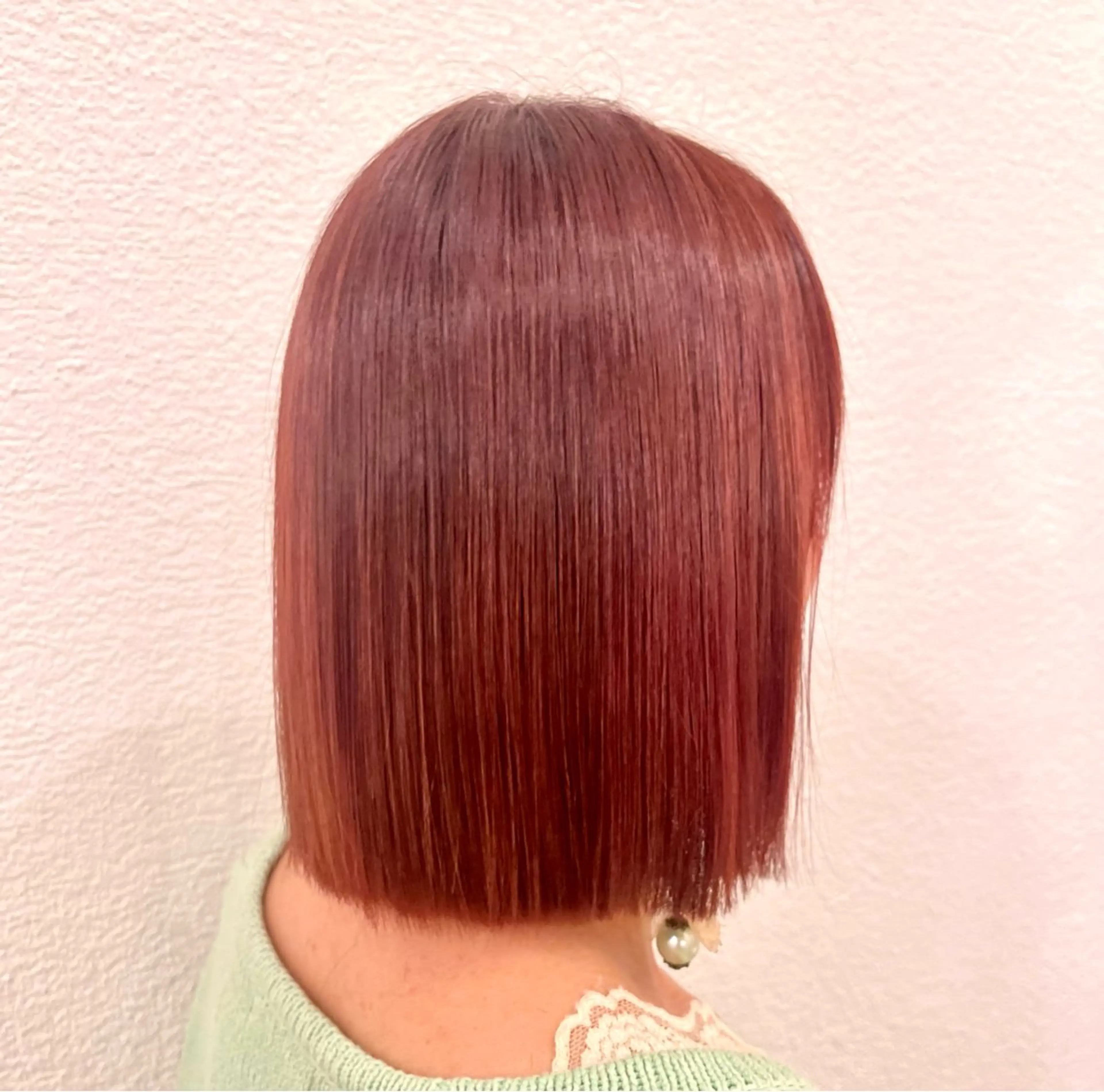 似合わせ小顔カット💇‍♀️＋暖色カラー🩷＋オーガニックTR🌈　シャンプー、ブロー込み🫧の写真