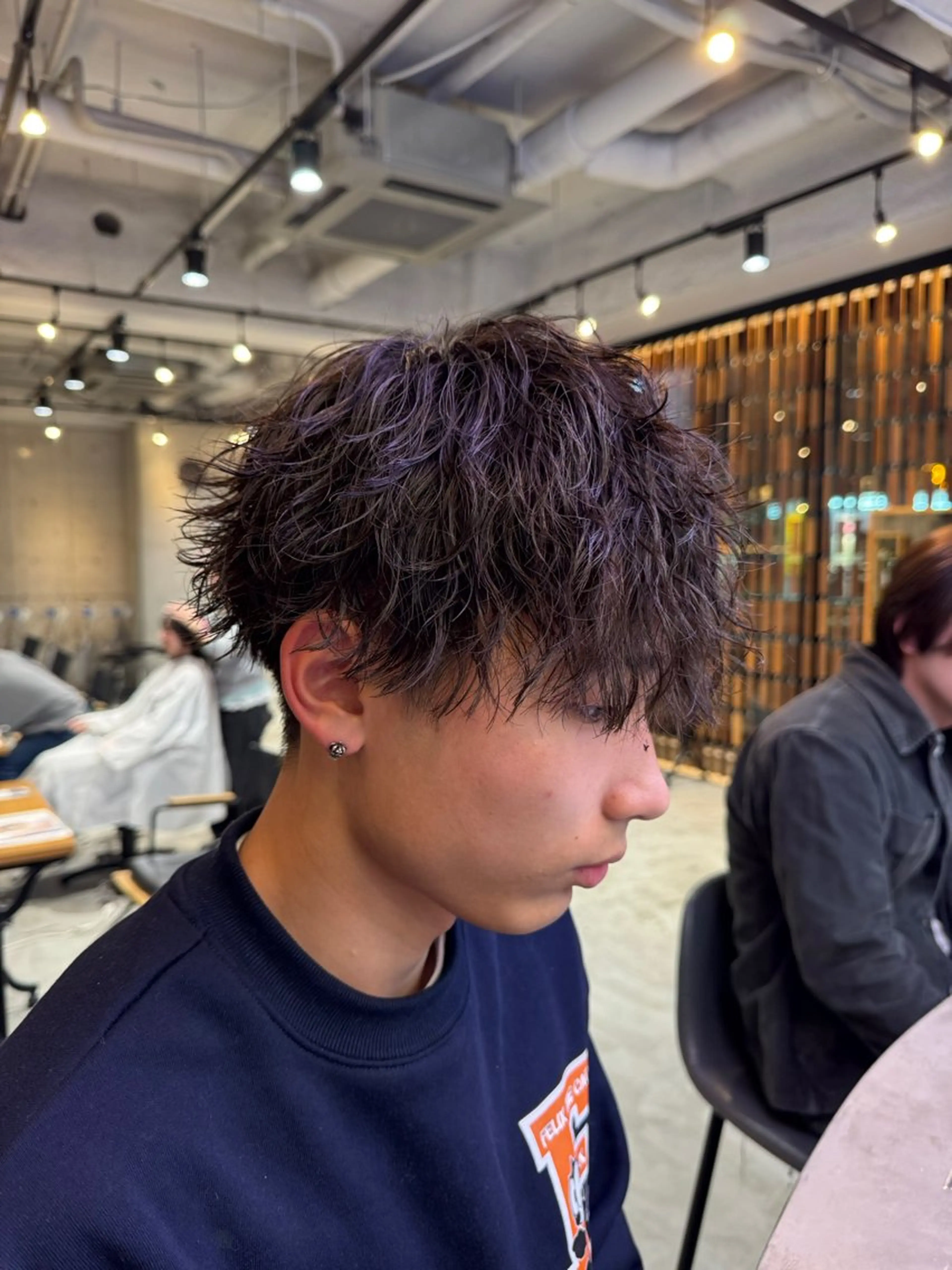 メンズ メンズパーマ カット パーマ 透明感カラー/ 艶カラー/将生のヘアスタイル