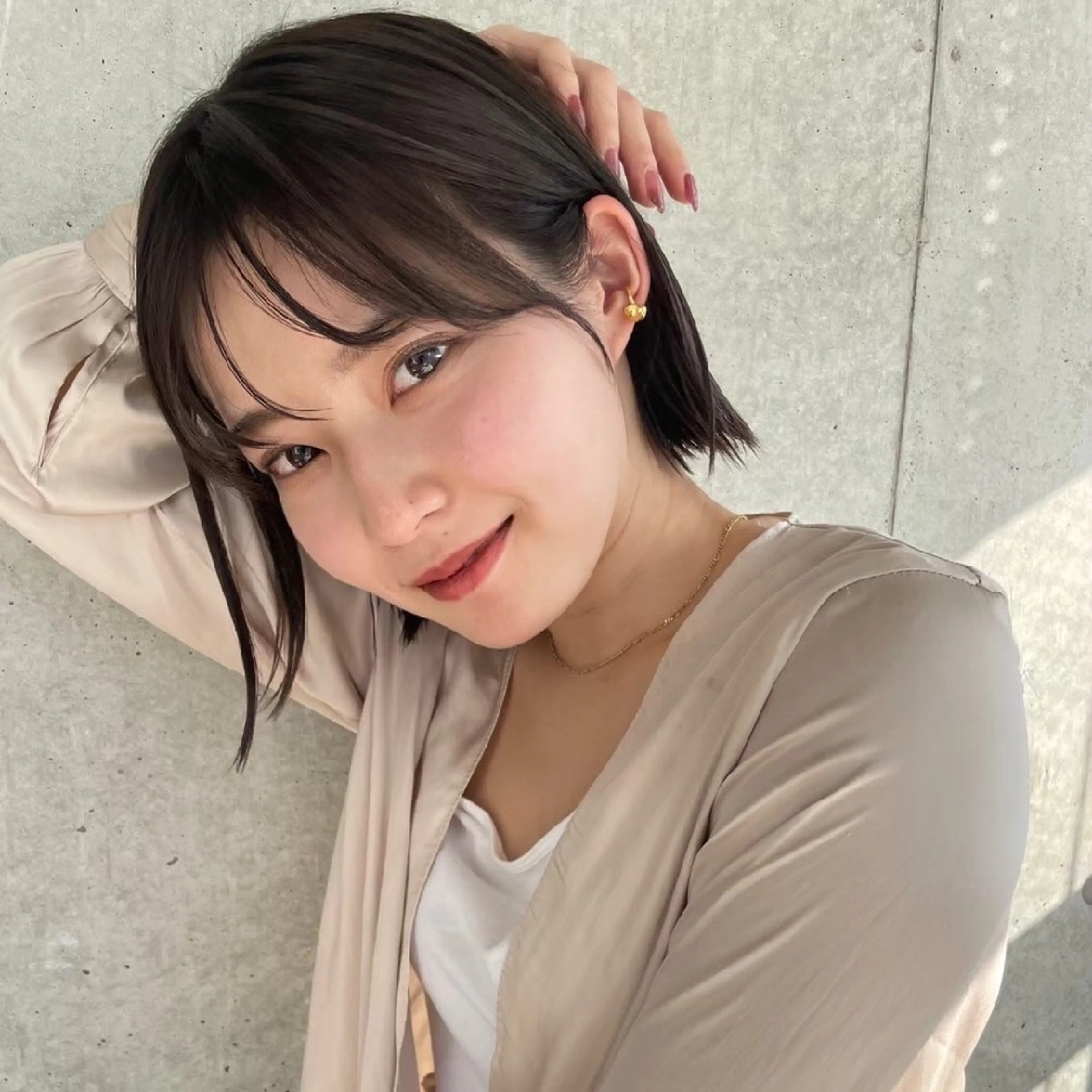 ミディアム ヘアアレンジ カラー 公式PARADE💐 池袋💐のヘアスタイル