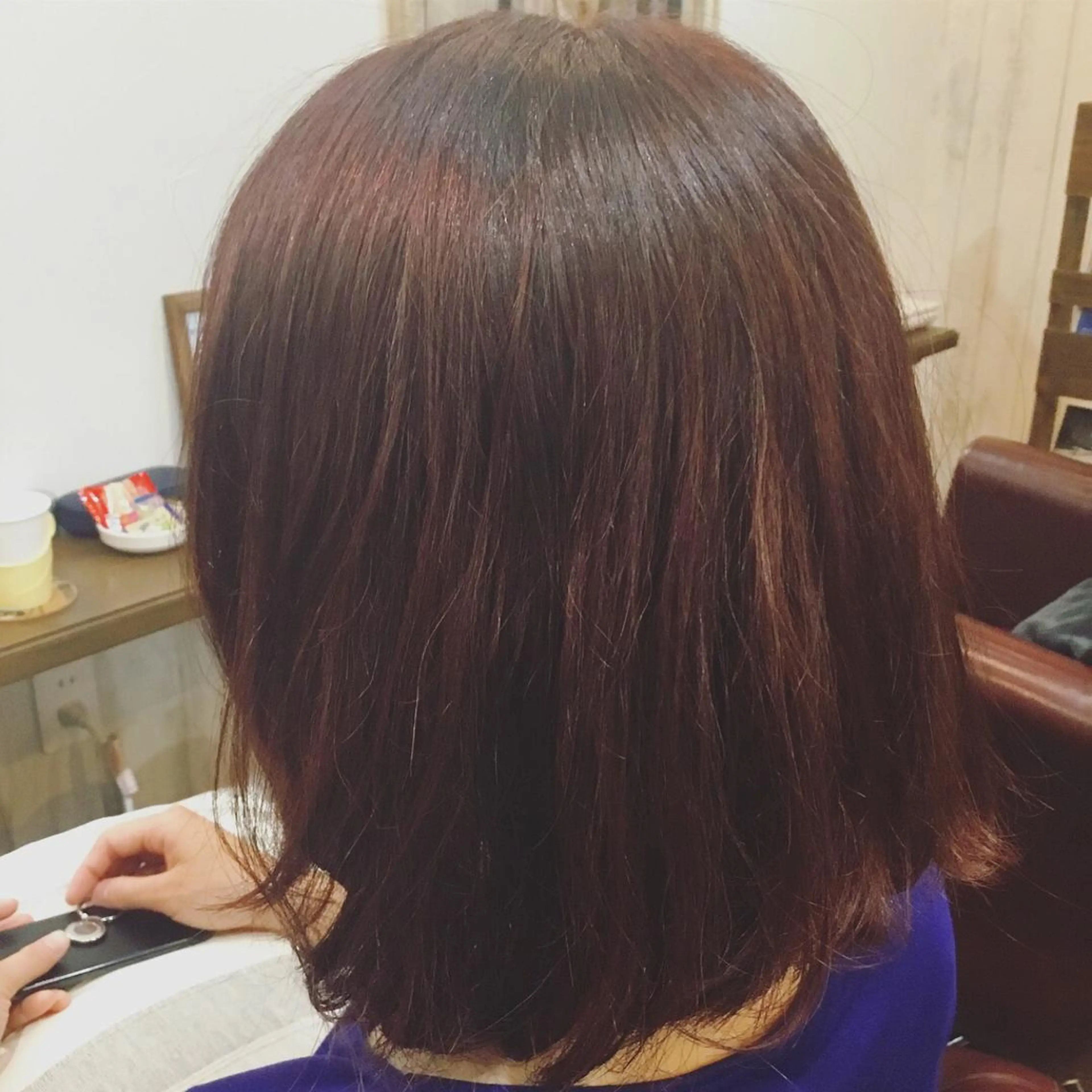 ミディアム カラー 金崎 新吾のヘアスタイル