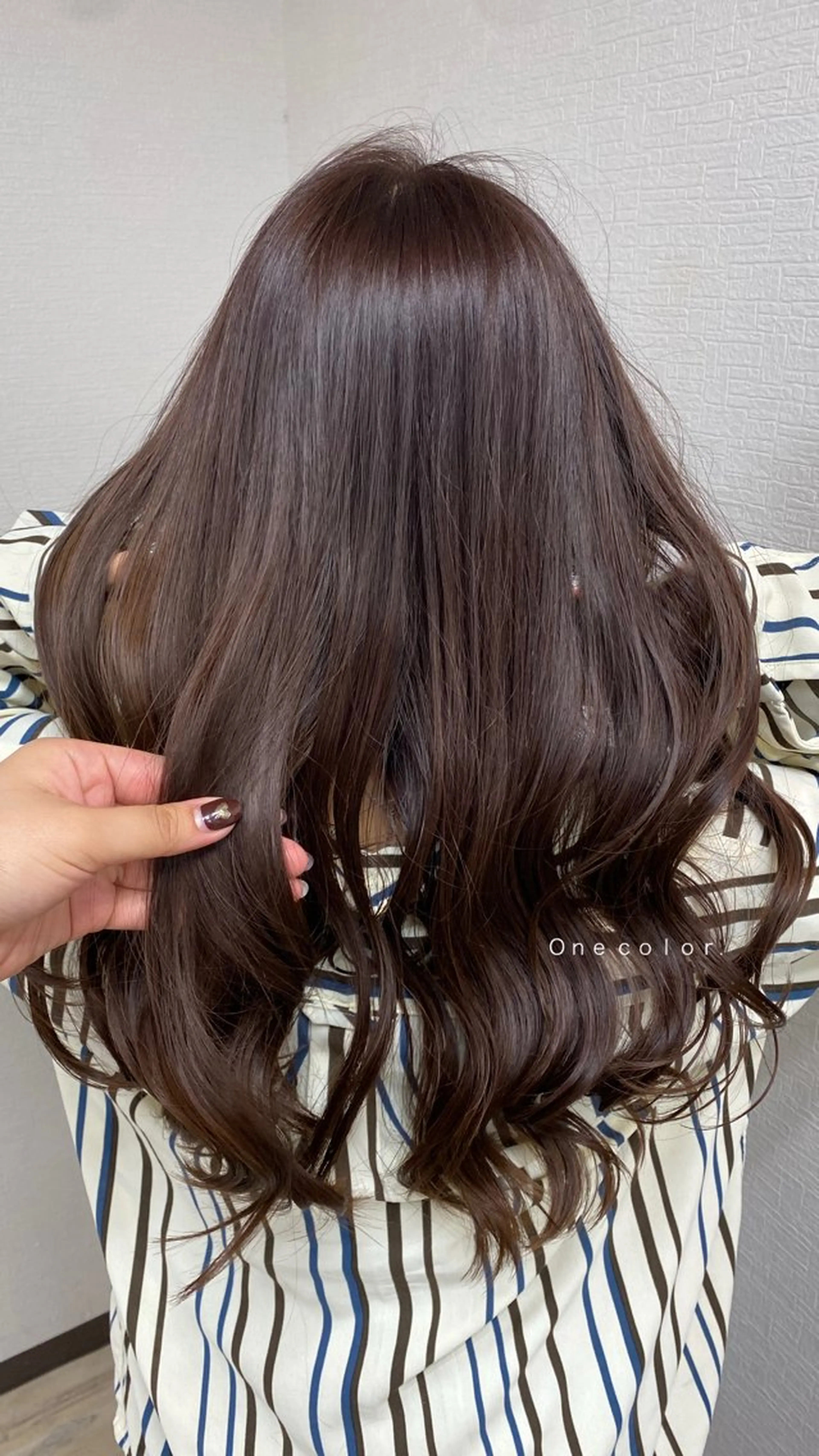 ロング カラー スナハラ リョウカのヘアスタイル