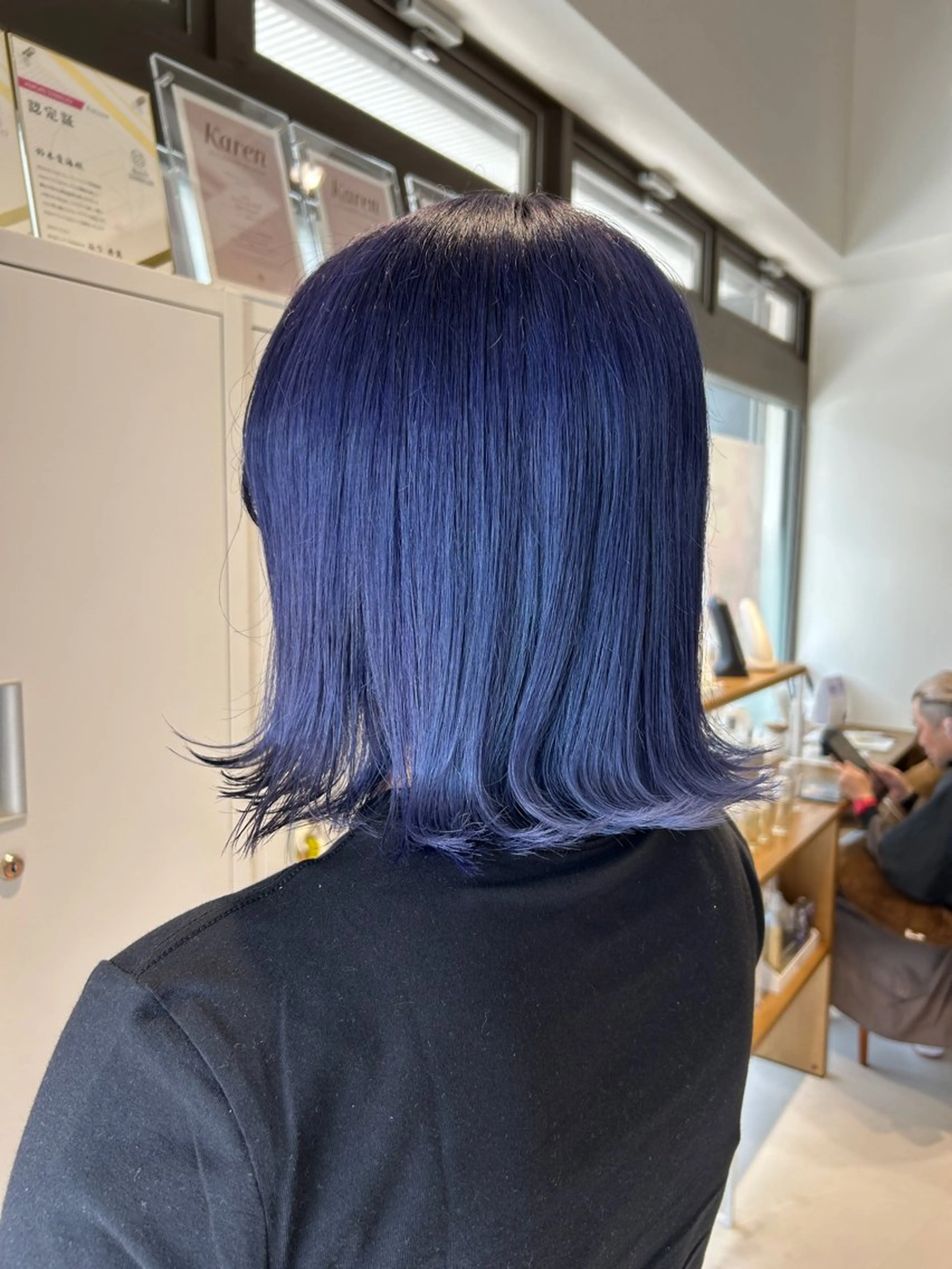 ショート カラー ブルーカラー 透明感カラー ハイトーン/エクステ /🎀YUINA🎀のヘアスタイル