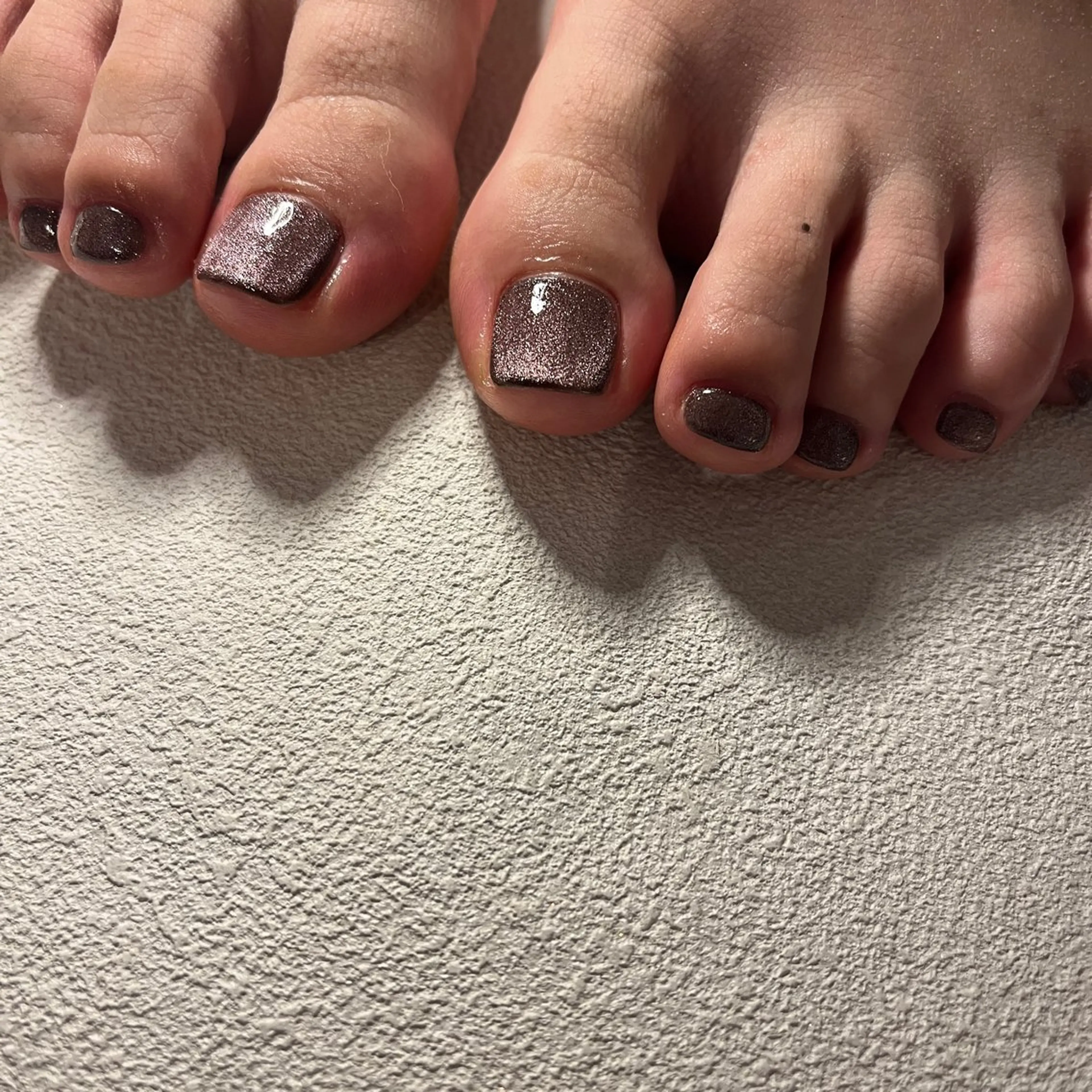 ネイル ジェルネイル ワンカラーネイル パラジェル 冬ネイル nail slow.のネイルデザイン