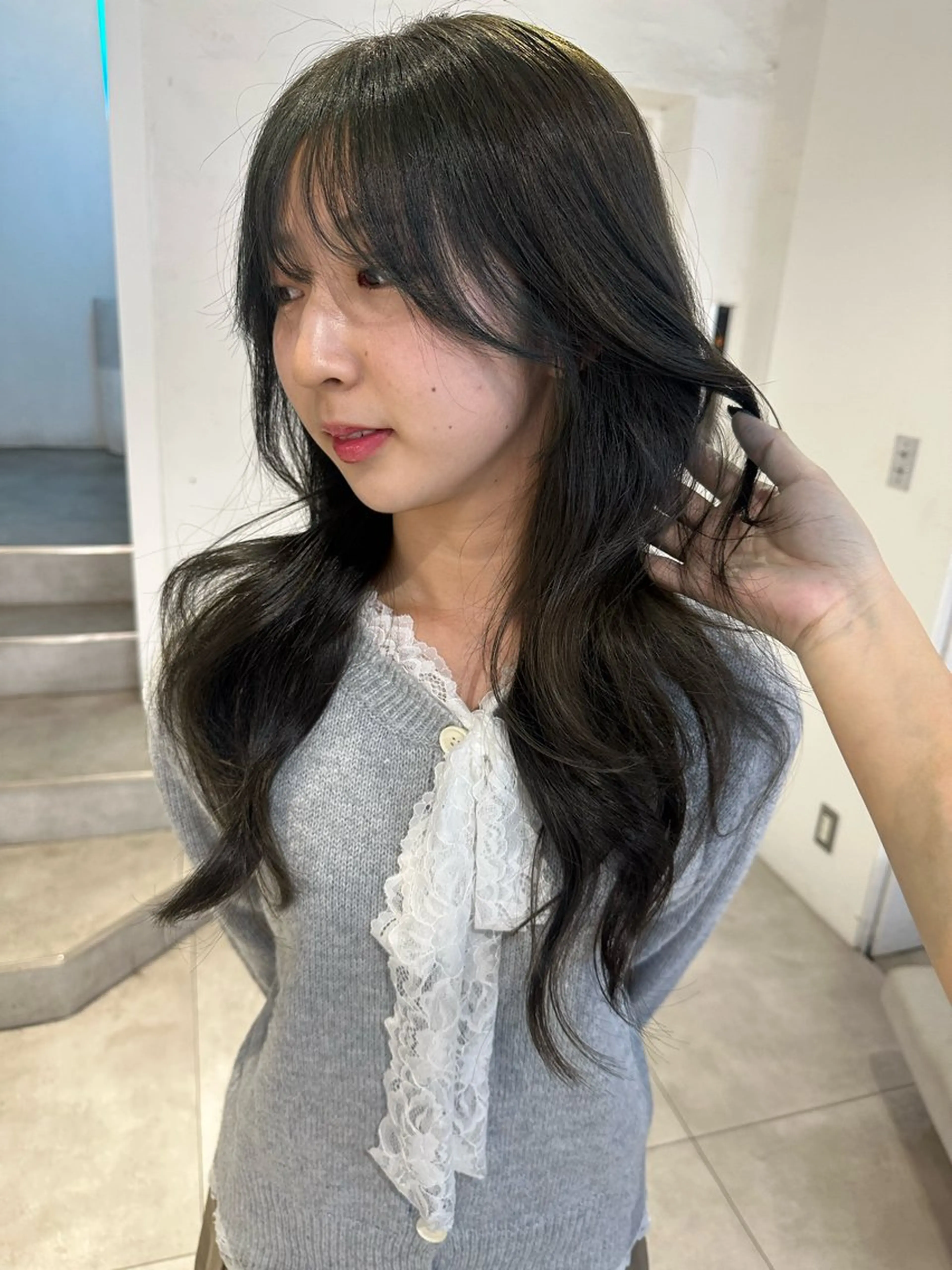 ロング カット ヘアカラー 韓国ヘアメンズ・レデ ィース特化ミクのヘアスタイル