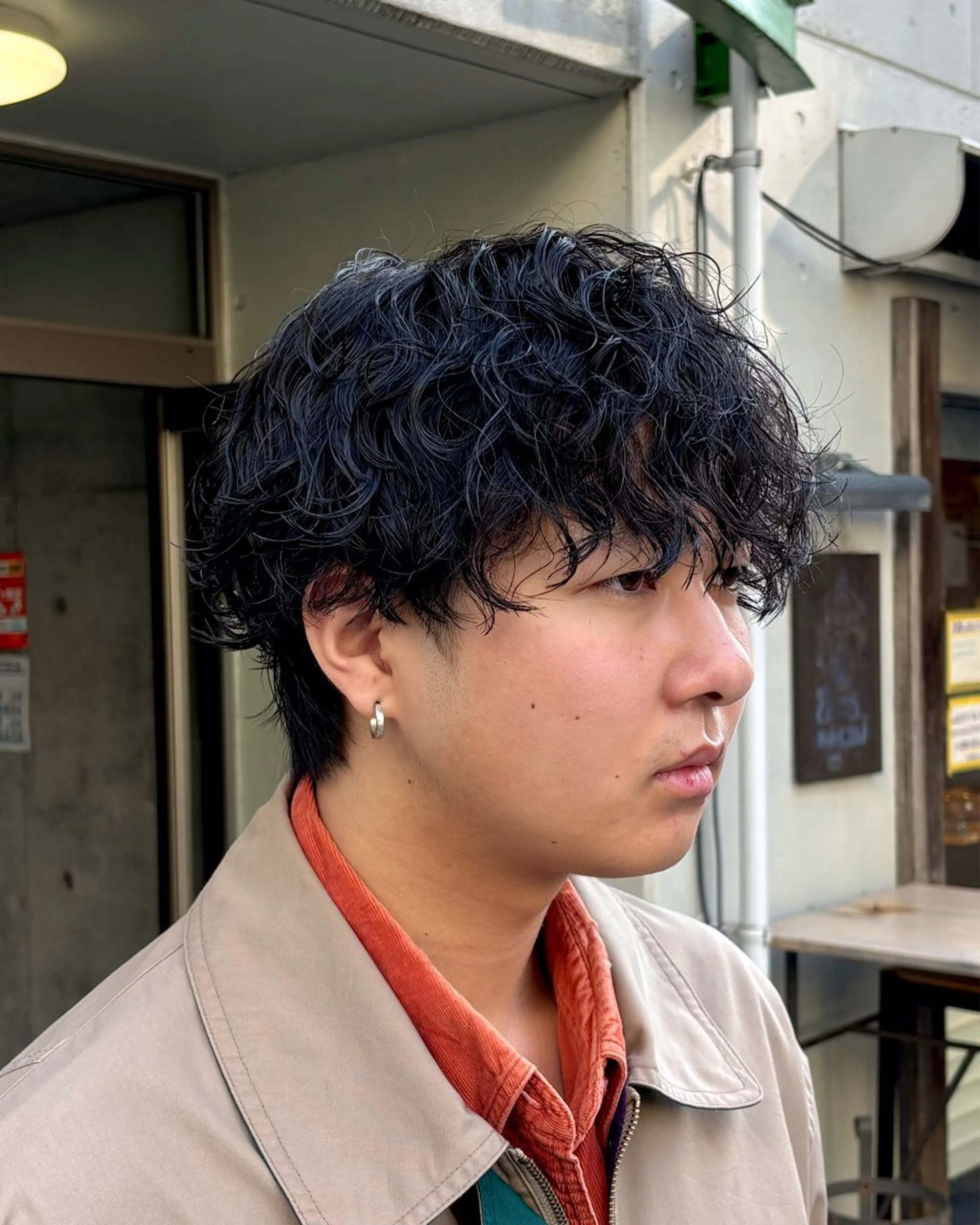 ミディアム パーマ メンズ 波巻きパーマ カット パーマ homme, famille raugh【オム・ファミーユ・ラグ】所属・【メンズ特化】パーマ /マッシュ/ヨシダのヘアスタイル