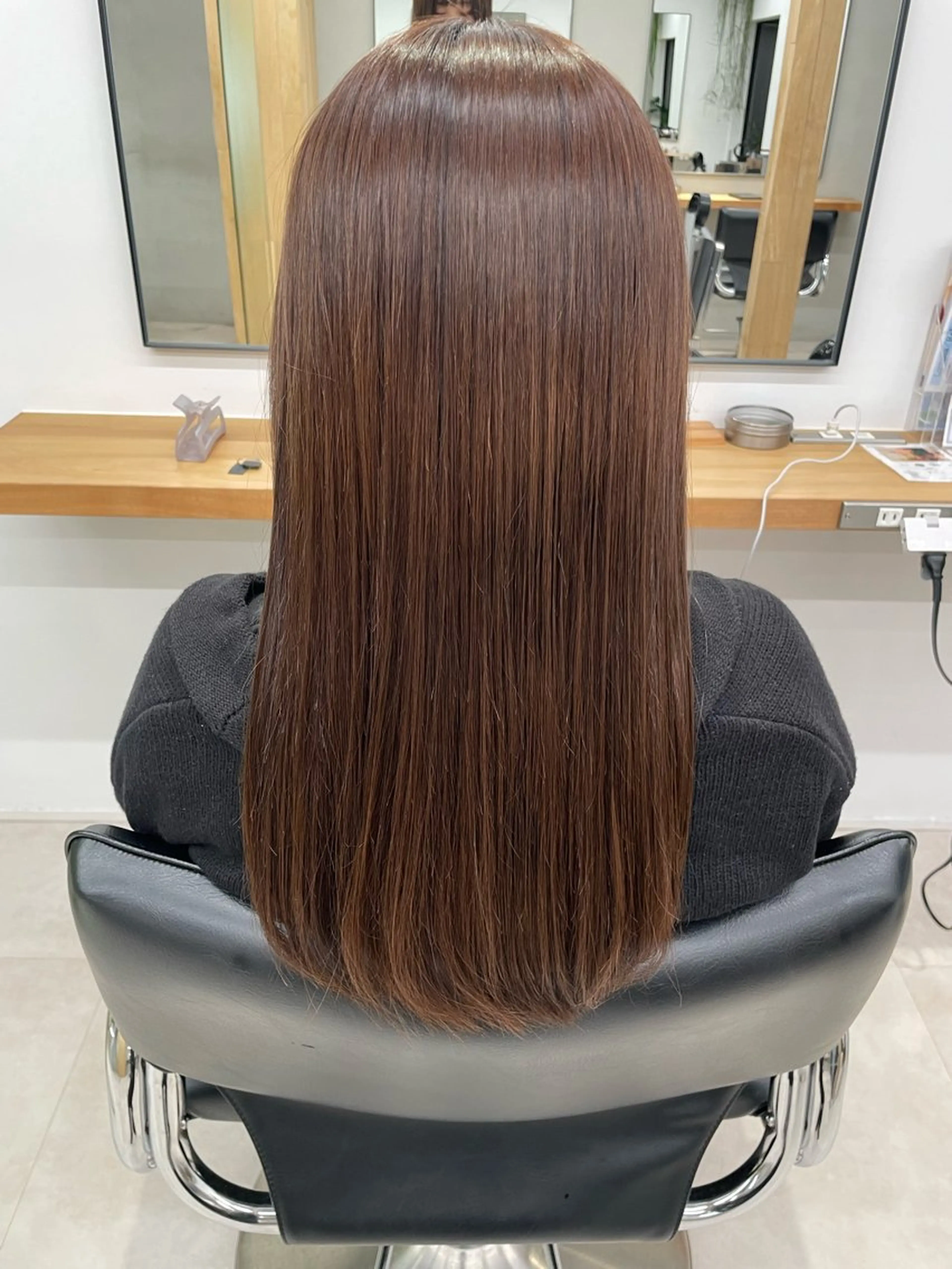 ロング パーマ 縮毛矯正 縮毛矯正 トリートメント 赤み消し×透明感 /🌙suwa🌙のヘアスタイル