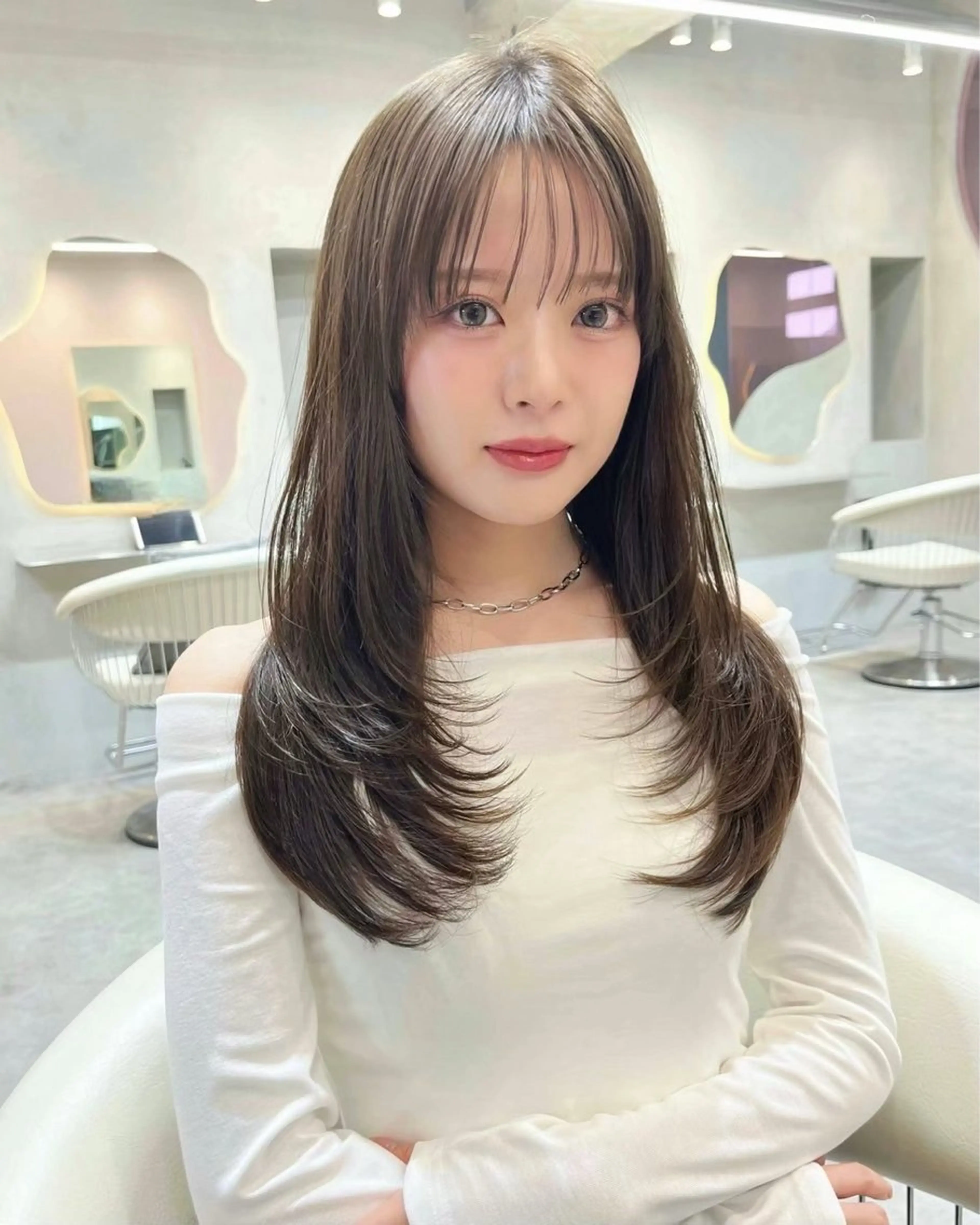 ロング 【ナチュラル可愛いレ イヤー🩶】ななみのヘアスタイル