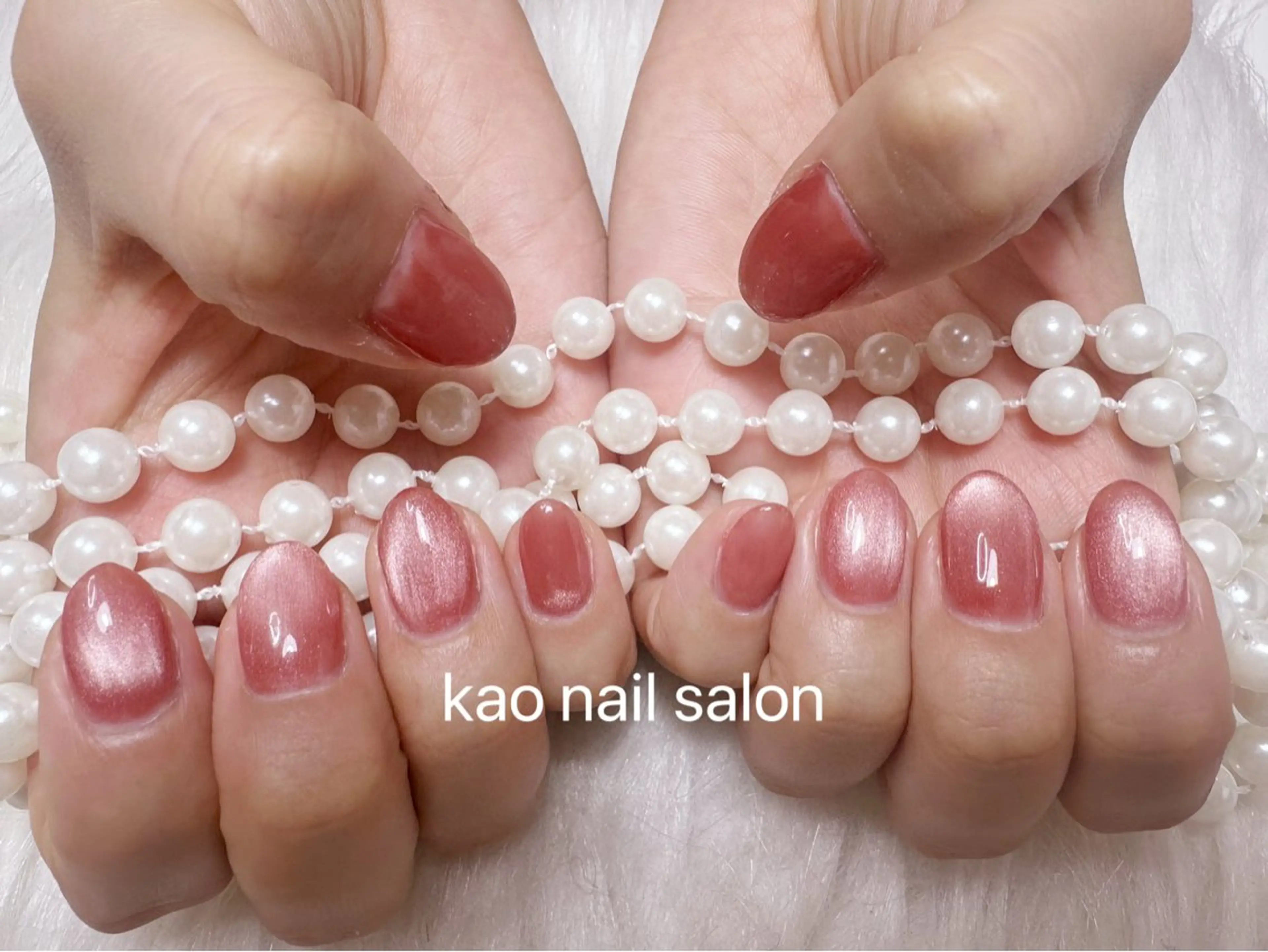 ネイル kao nail マグネット/長さだしのネイルデザイン