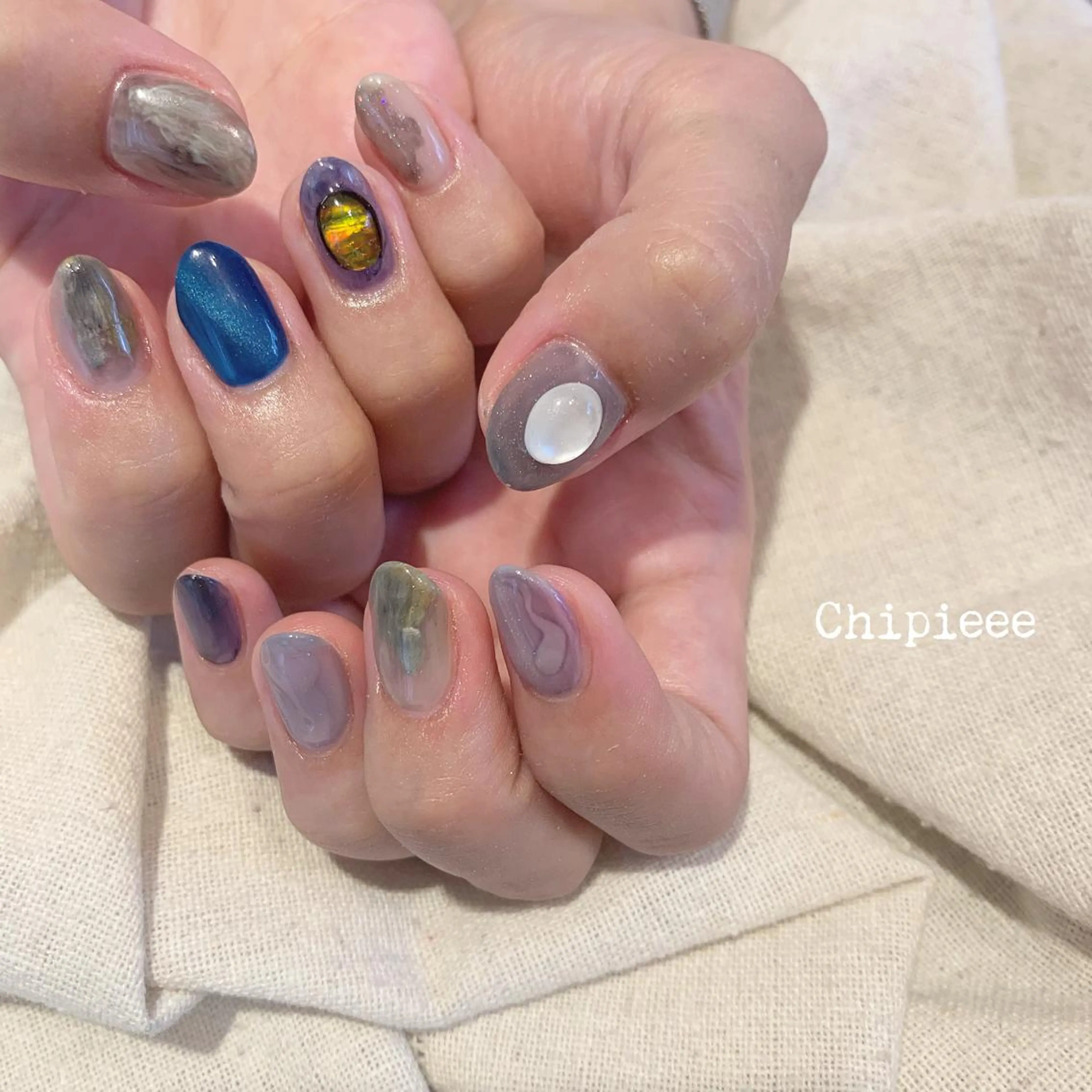 ネイル ハンドネイル revia所属・ERI Nailistのネイルデザイン