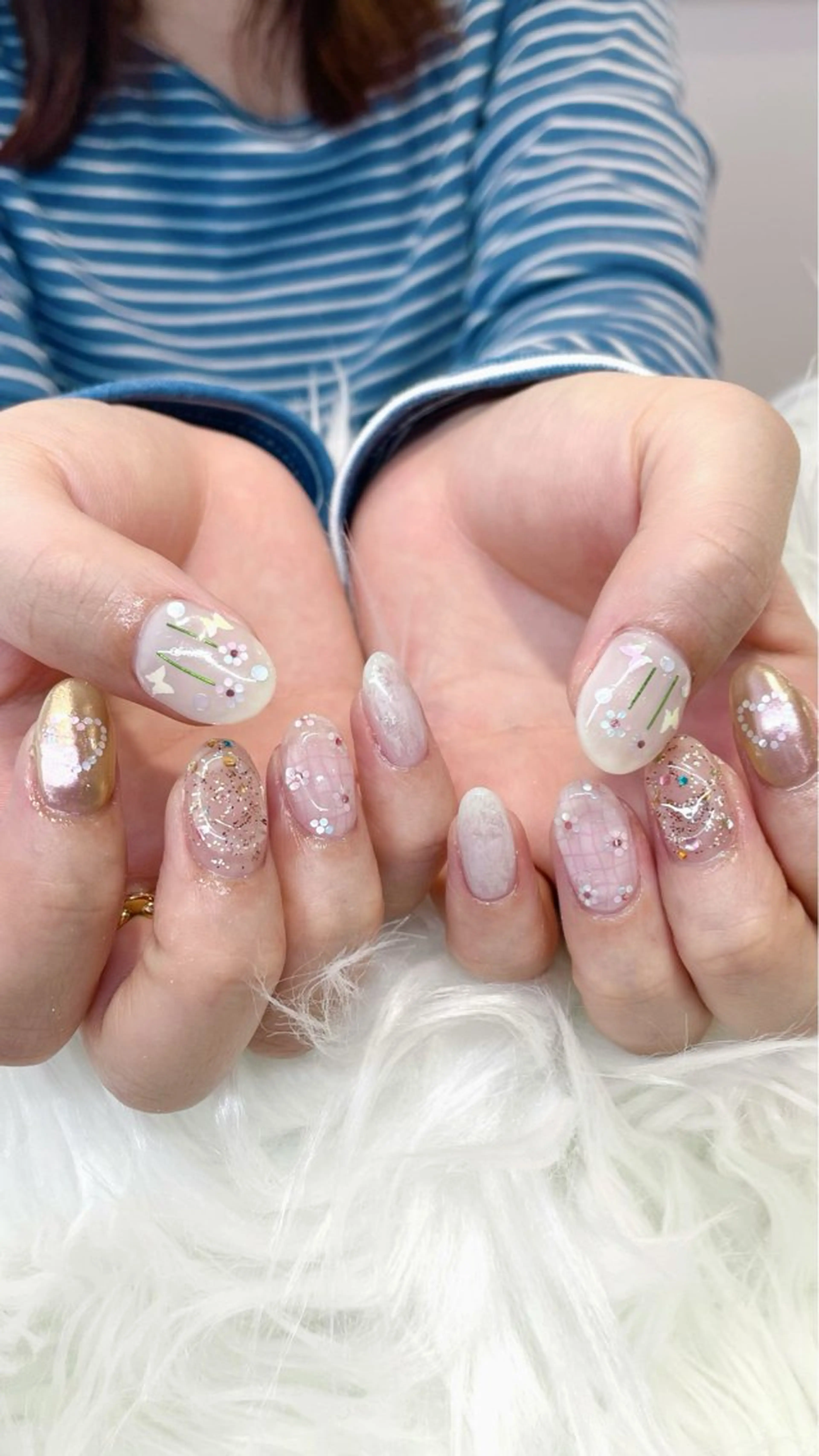 ネイル ハンドネイル 新井 ひなののネイルデザイン