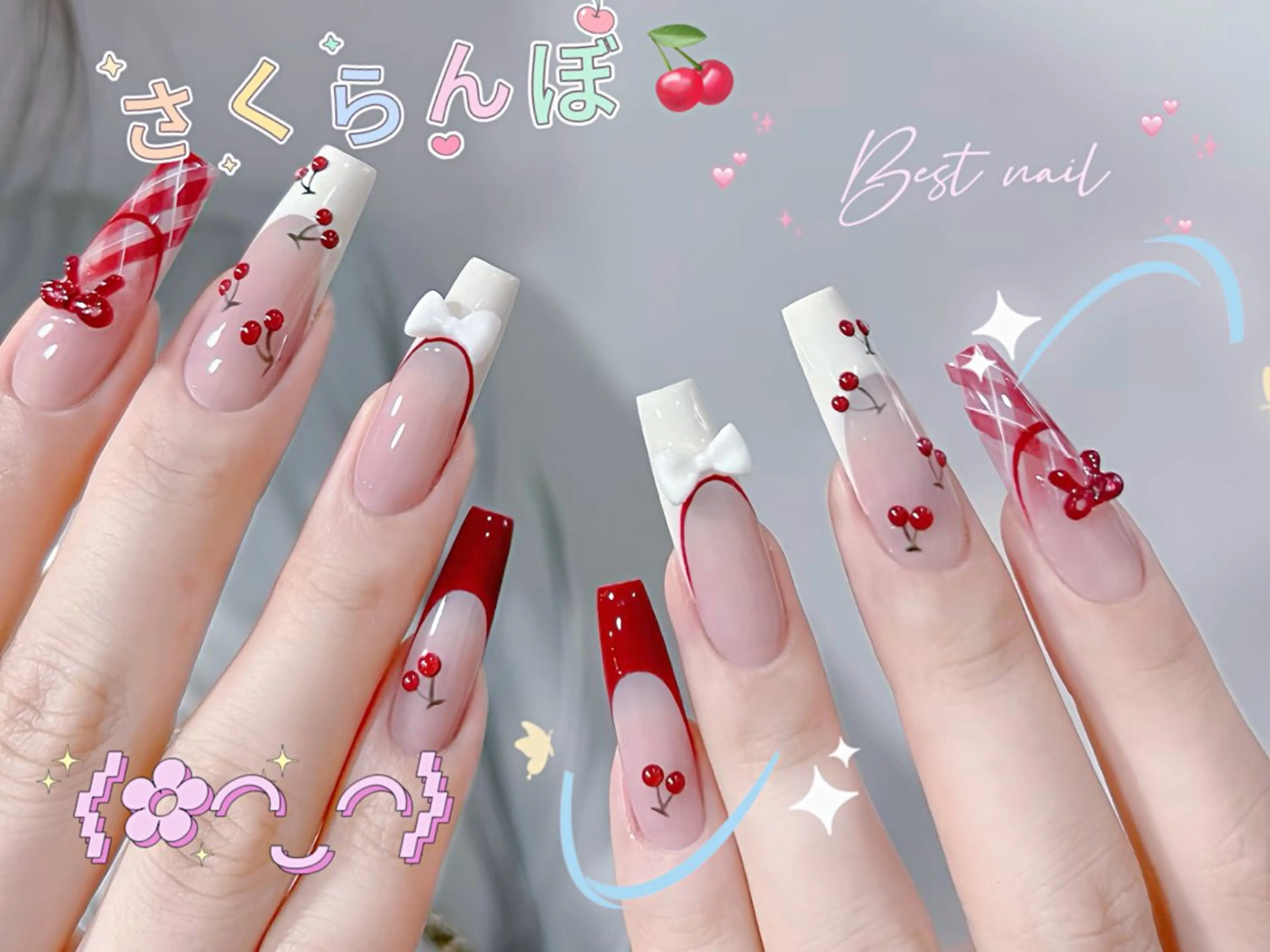 ネイル オーロラネイル クリアネイル 長さ出し ジェルネイル 韓国ネイル ハンドネイル best nailのネイルデザイン