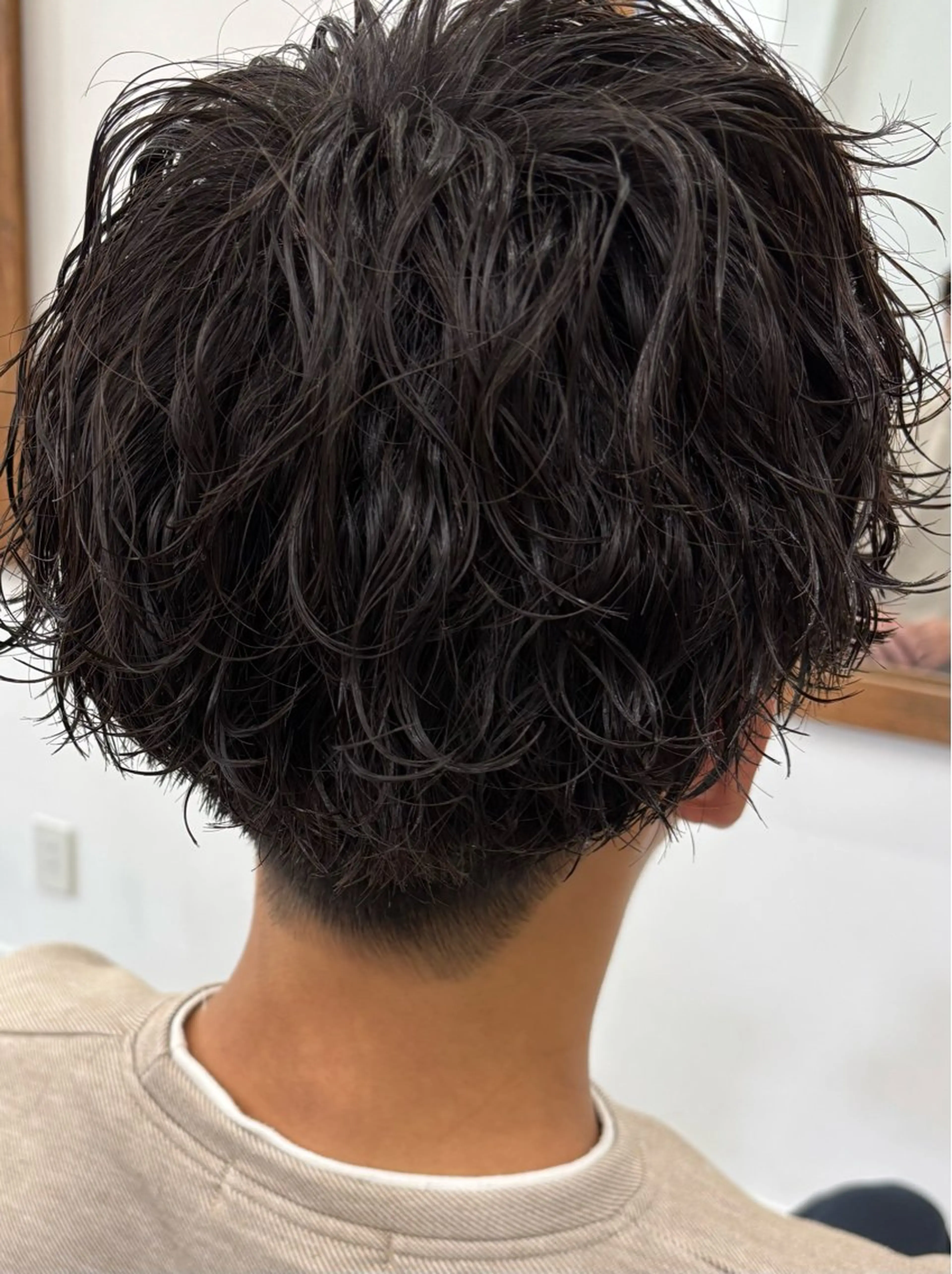 ショート パーマ メンズ カット パーマ Lumo Yu-kiのヘアスタイル