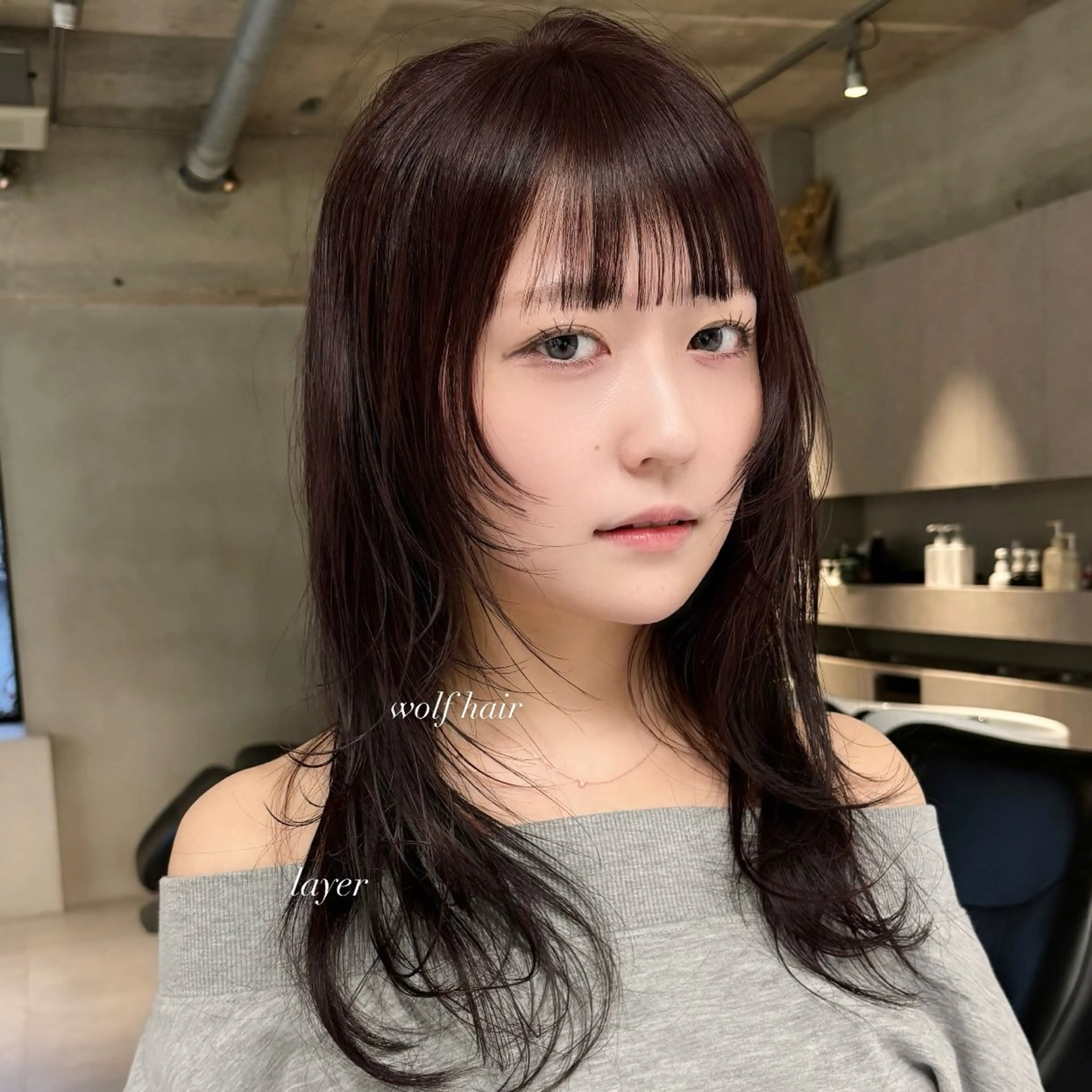 セミロング レイヤーカット Kinoのヘアスタイル