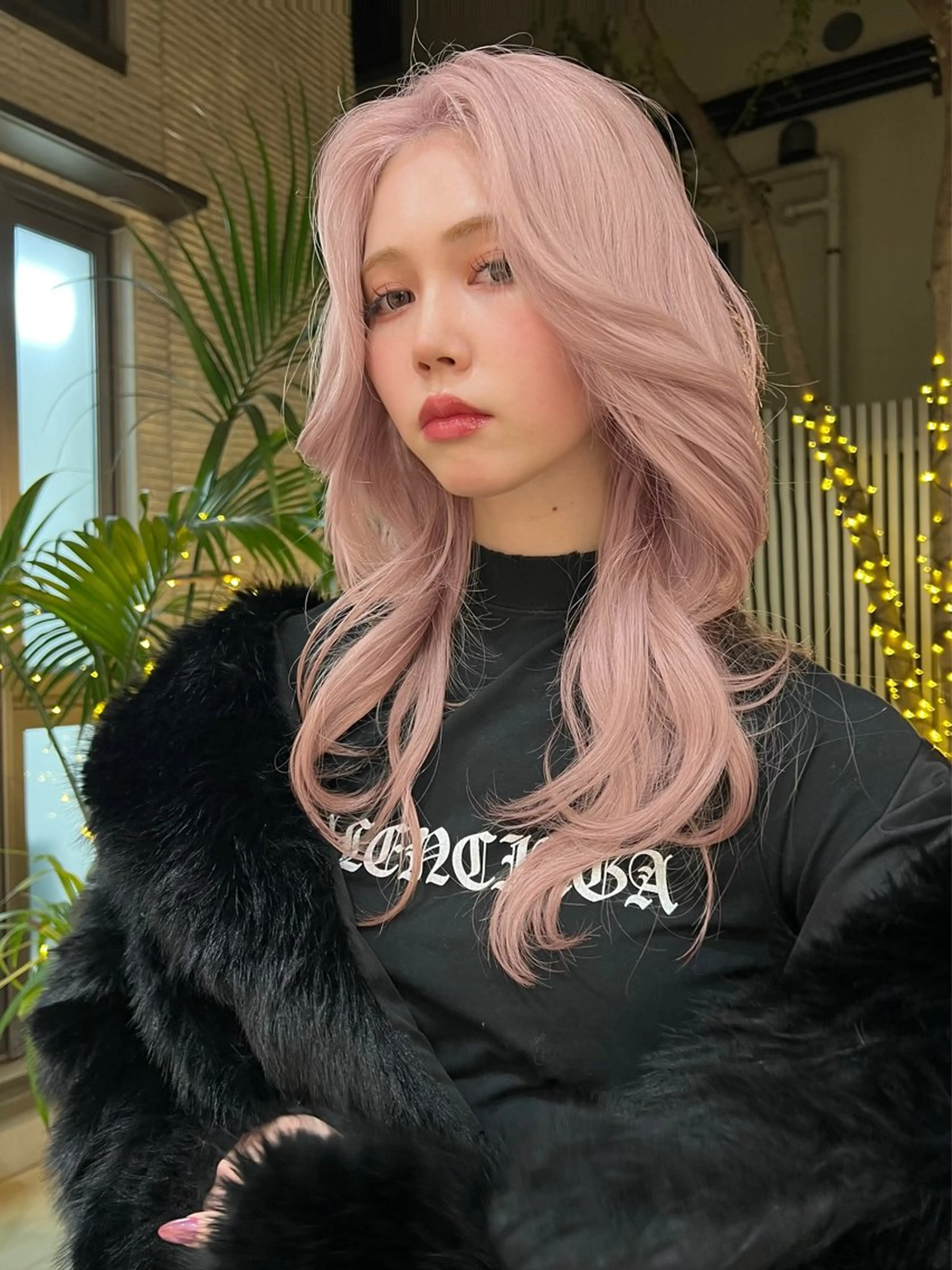 ロング カラー カット ヘアカラー トリートメント 抜きっぱなしブロンド /ハイトーン/カナタのヘアスタイル