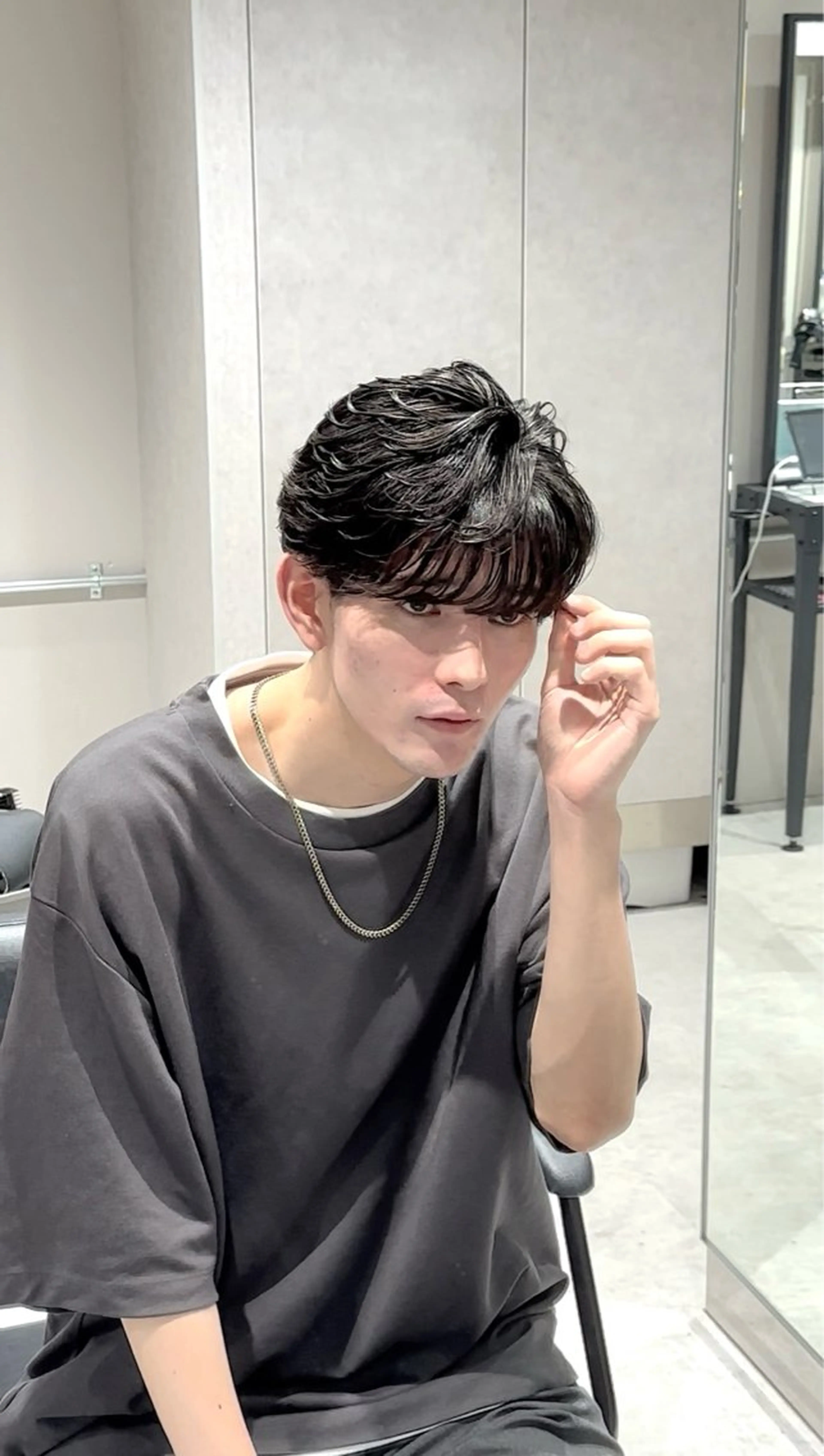 ショート パーマ メンズ フェザーパーマ メンズパーマ カット パーマ 🍀メンズパーマ職人 池袋🍀Yuraのヘアスタイル