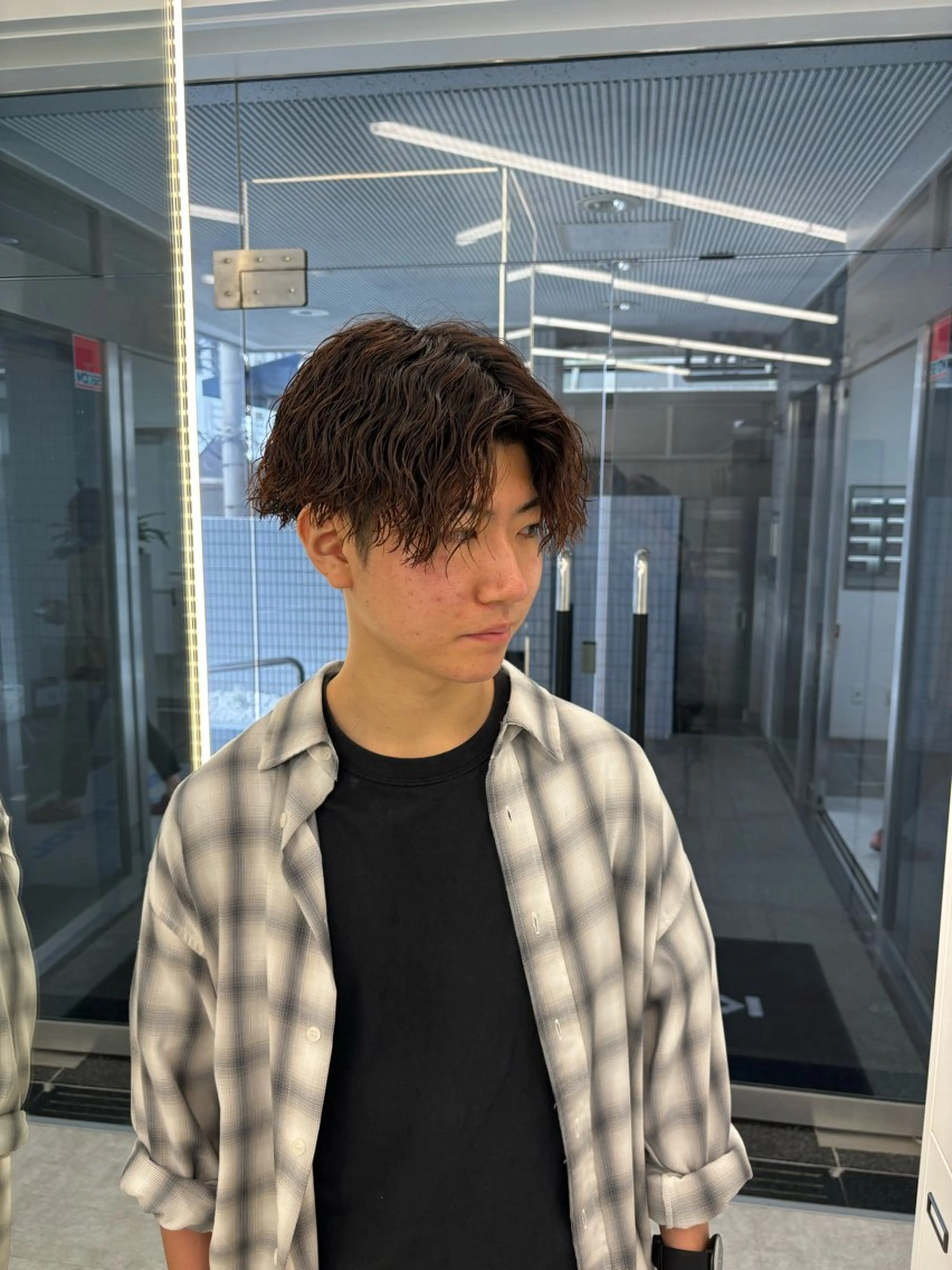 ショート パーマ メンズ 森龍馬 メンズ専門美容師のヘアスタイル