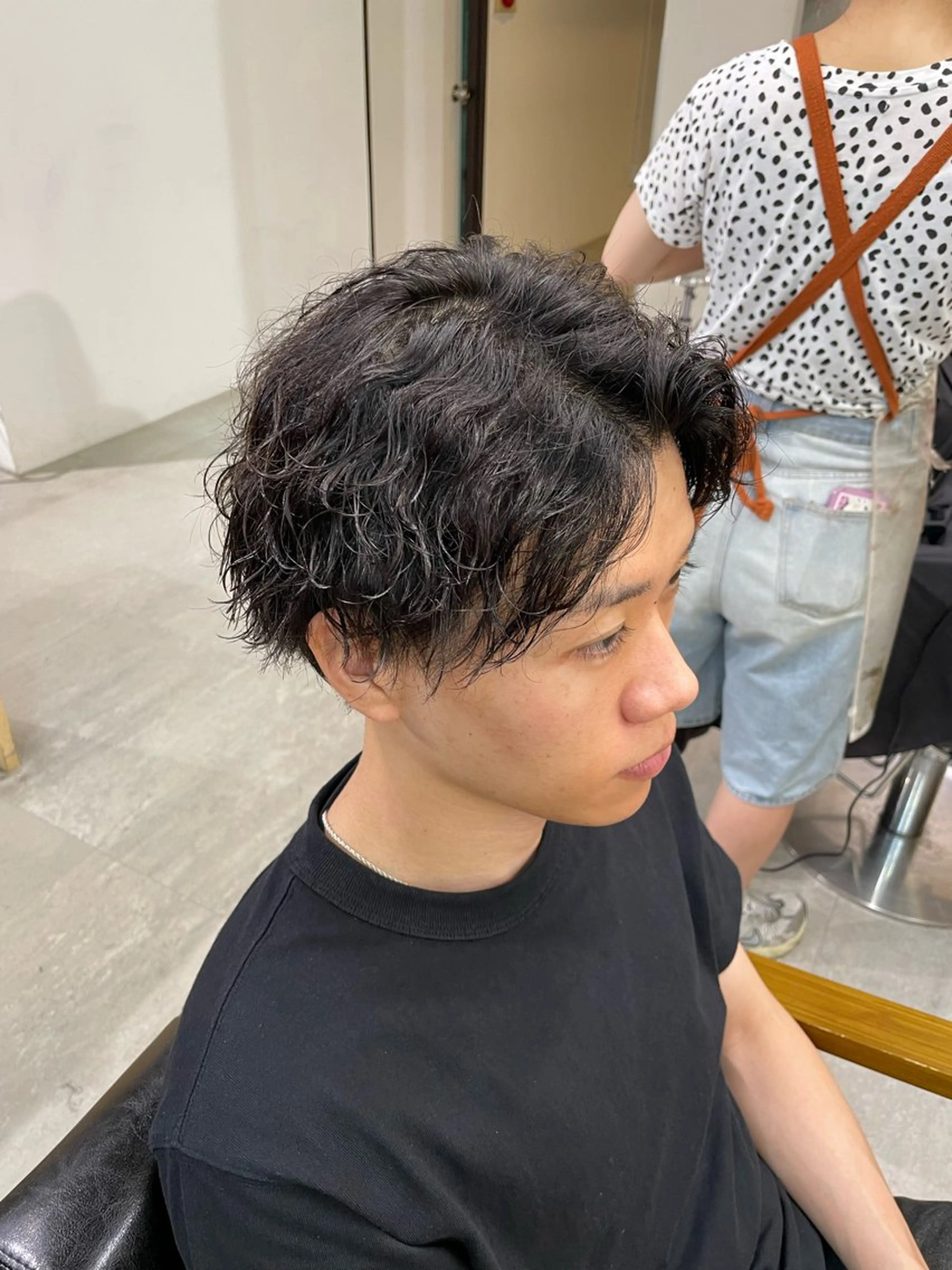 ショート パーマ メンズ カット パーマ マエダ リョウのヘアスタイル