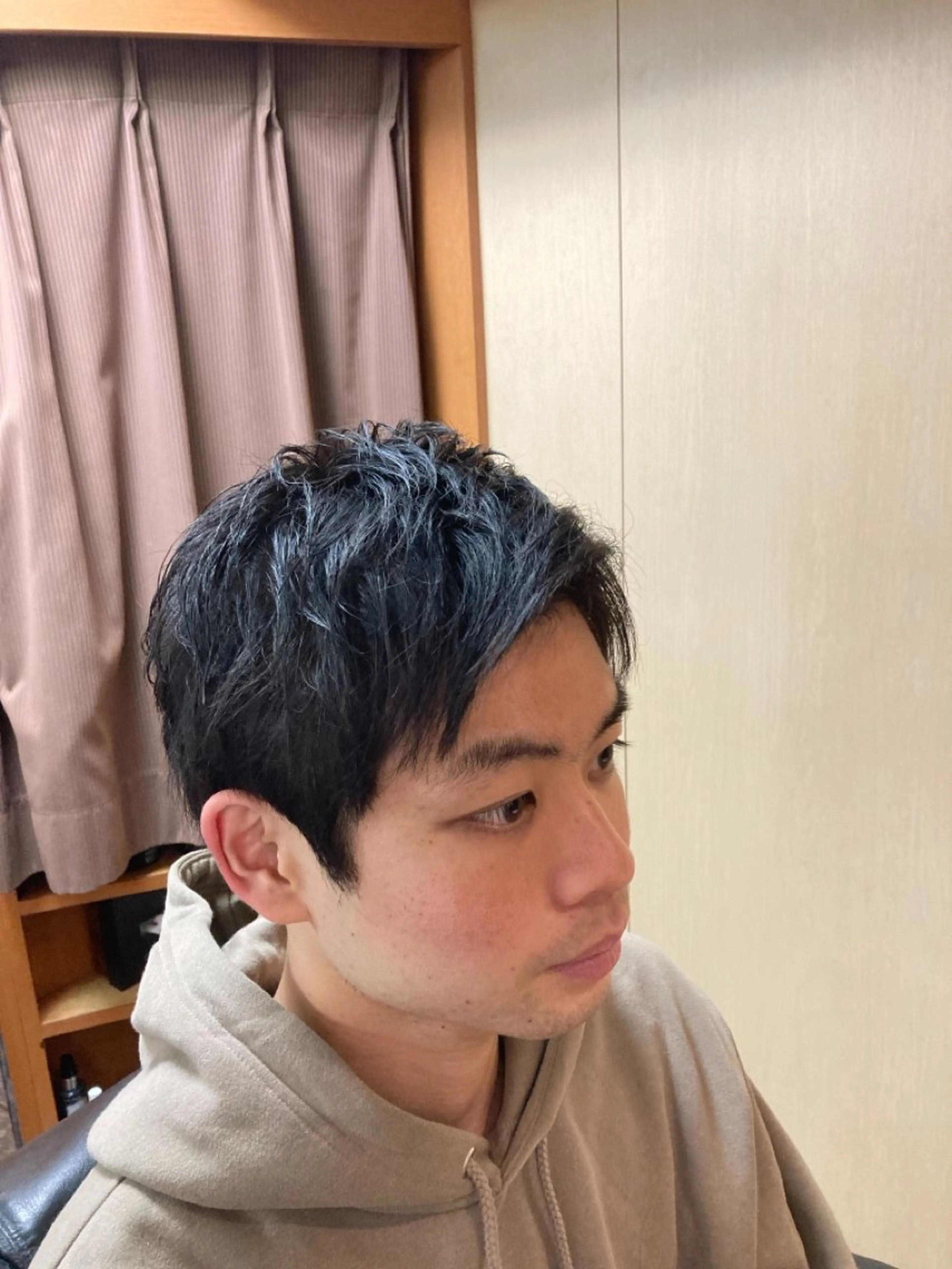 ミディアム メンズ 田中 瑠星のヘアスタイル