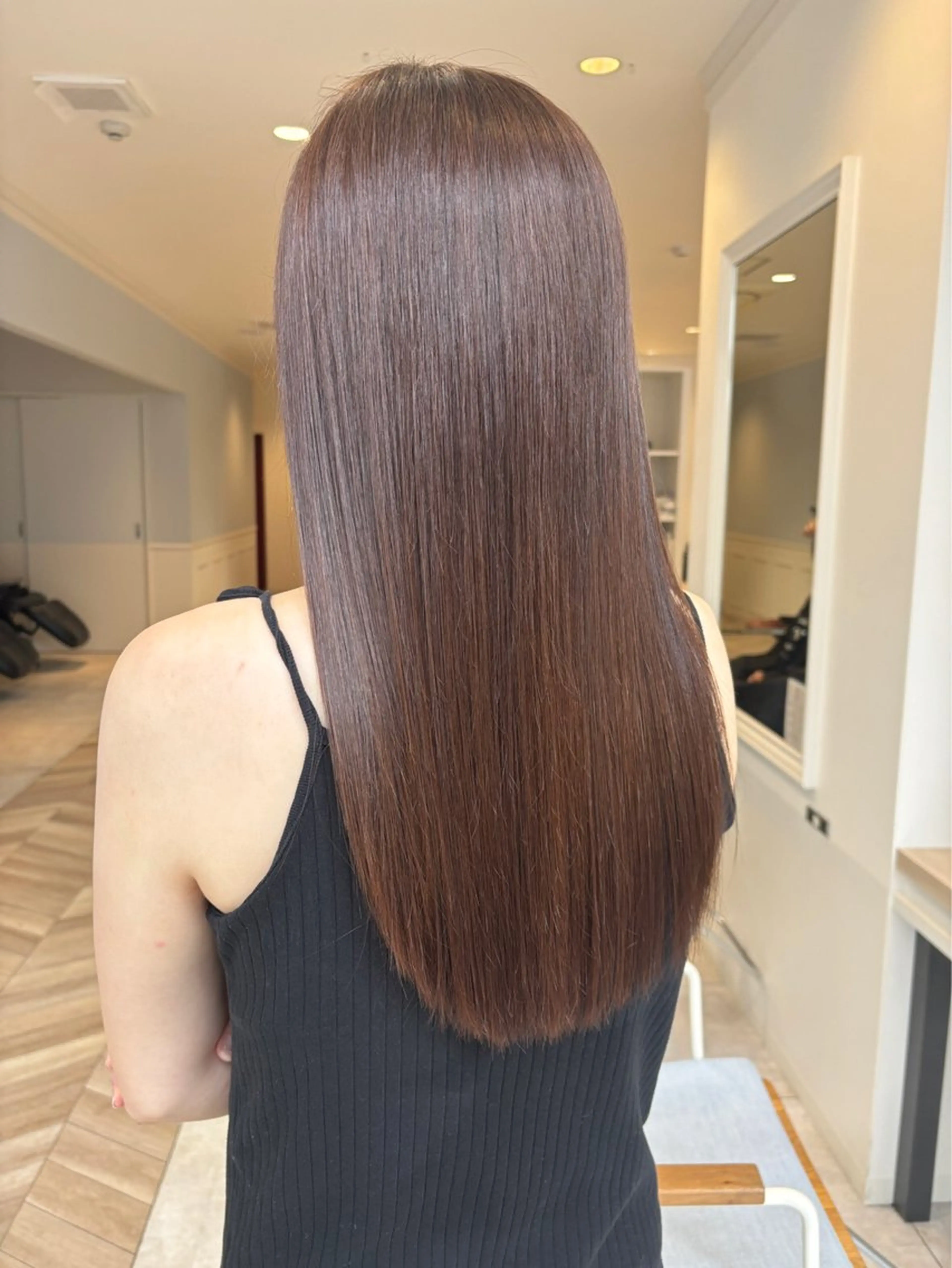 ロング 髪質改善 縮毛矯正 縮毛矯正 トリートメント 門田 恭弥のヘアスタイル