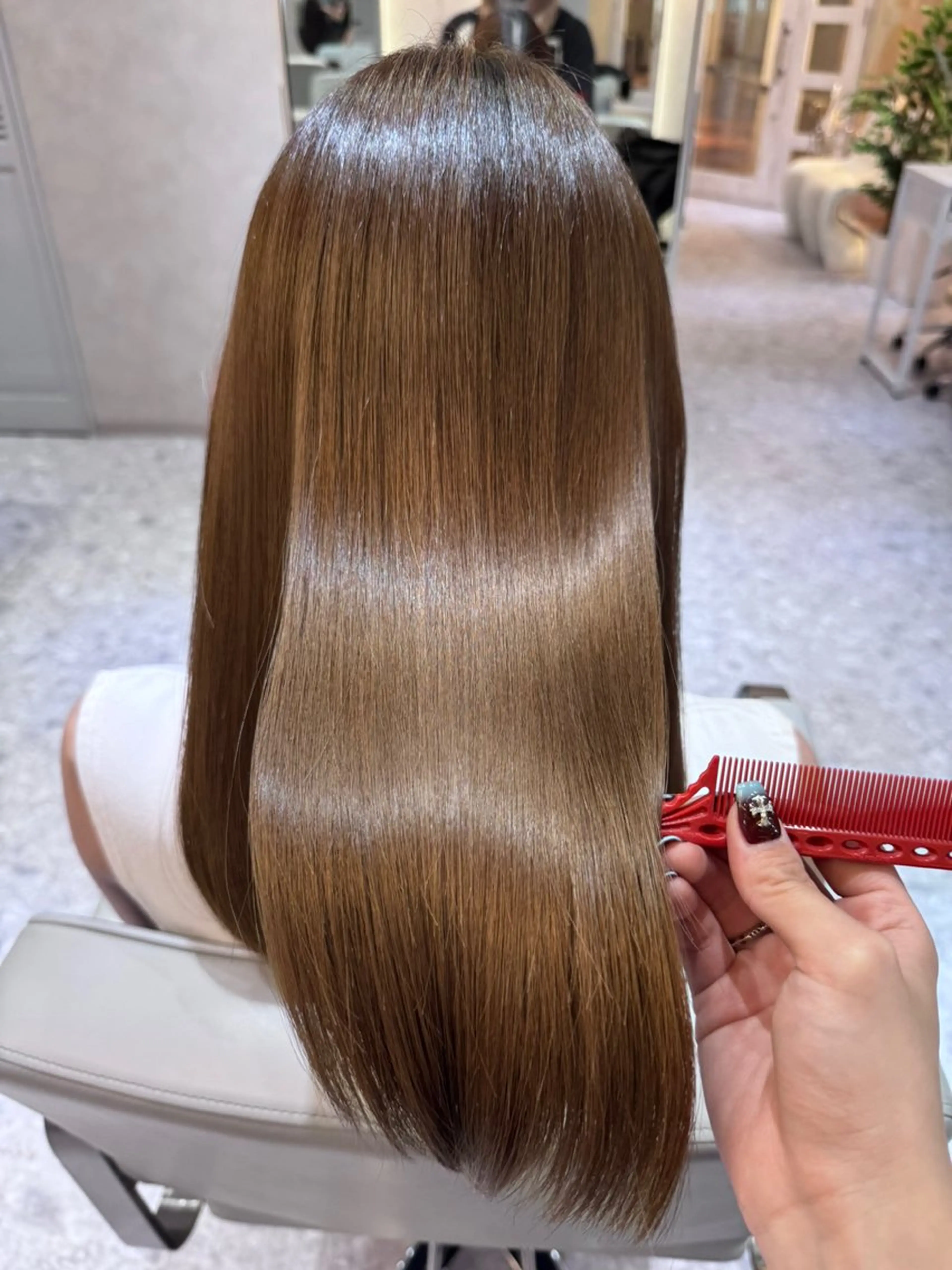 ミディアム カラー 🎀髪質改善/艶髪/ 艶カラー🎀浅田涼風のヘアスタイル