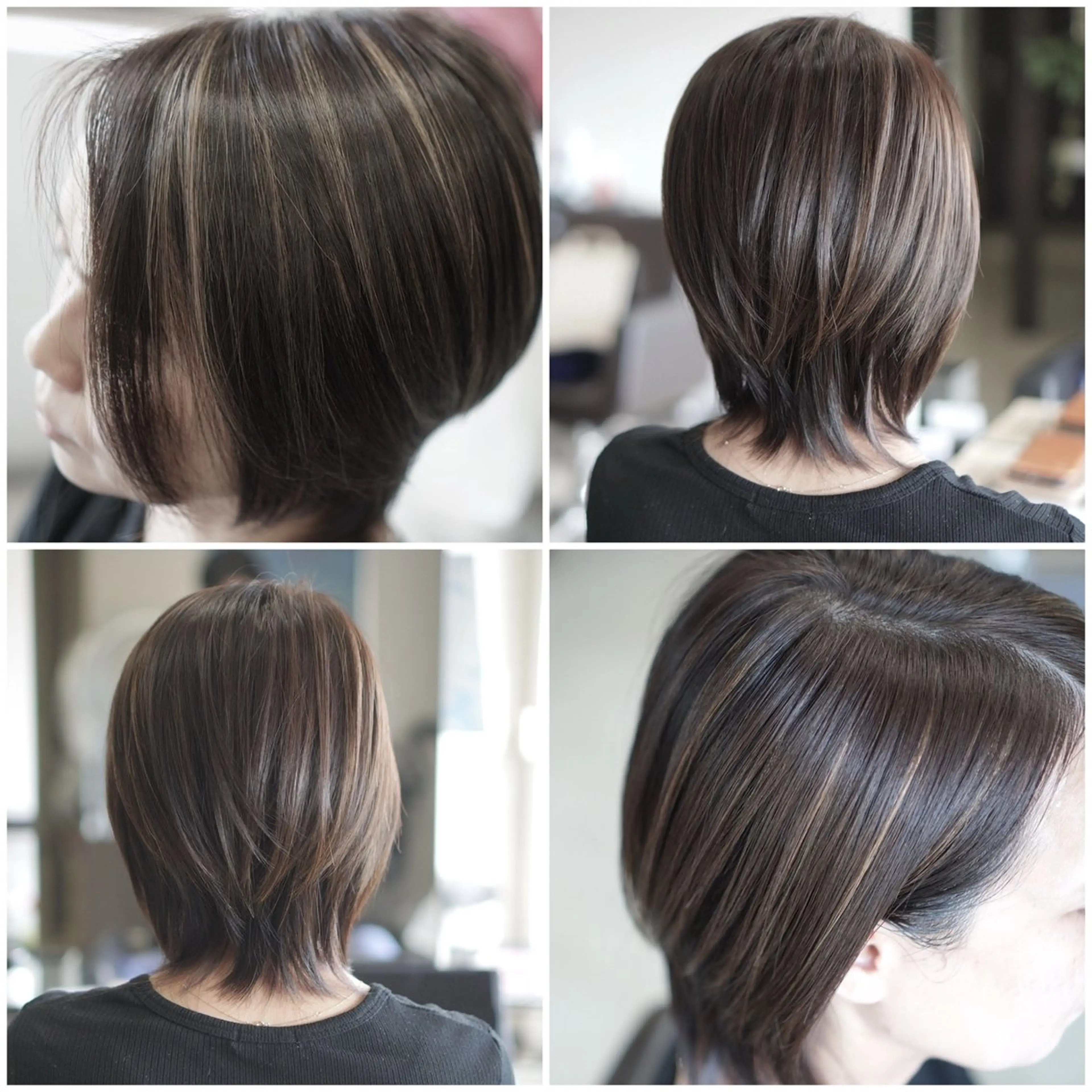 ミディアム カラー ハイライトカラー ハイライト 中島 剛のヘアスタイル