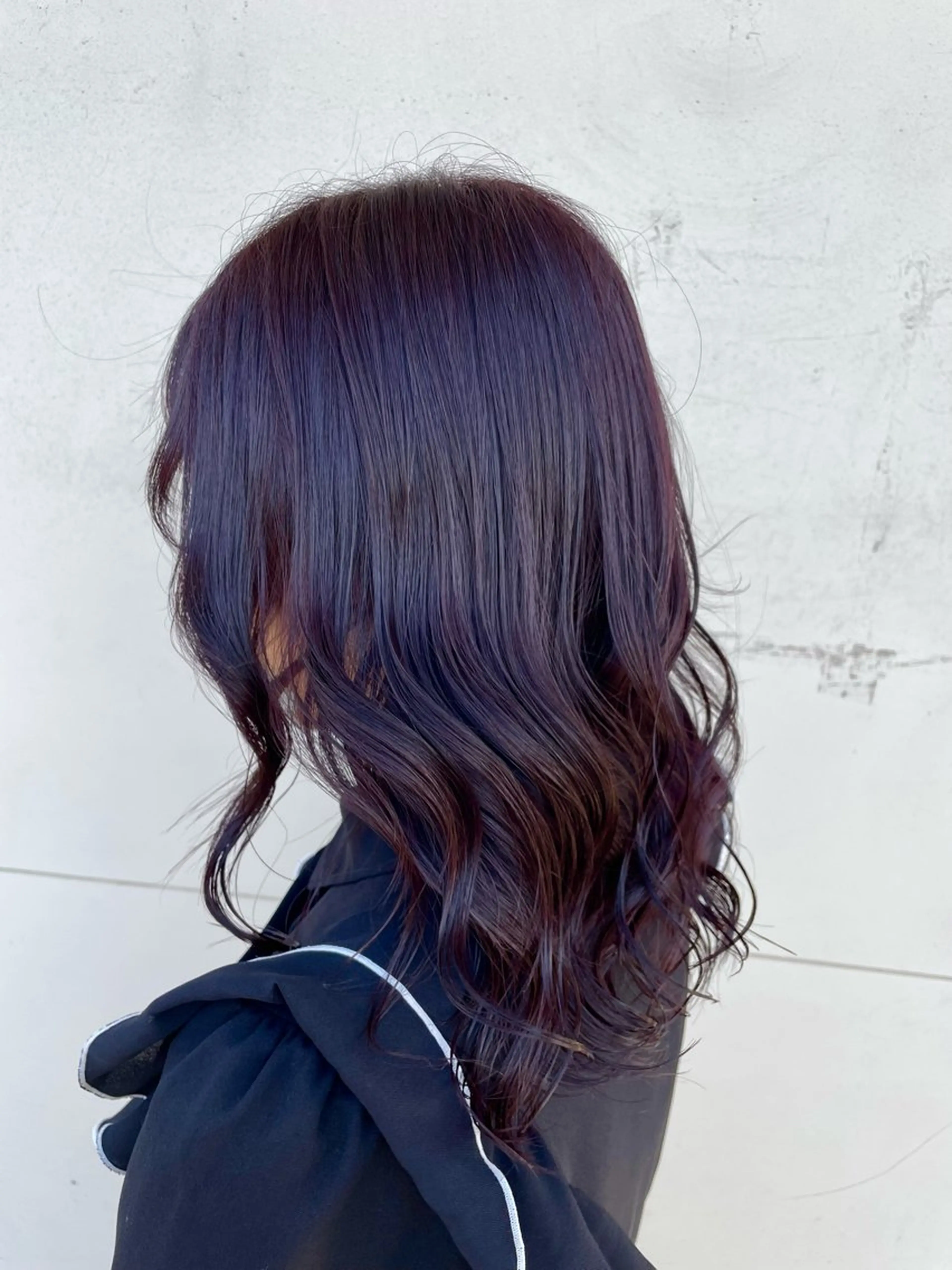 セミロング カラー ヘアカラー 艶髪韓国レイヤー 🇰🇷✨小清水✨のヘアスタイル