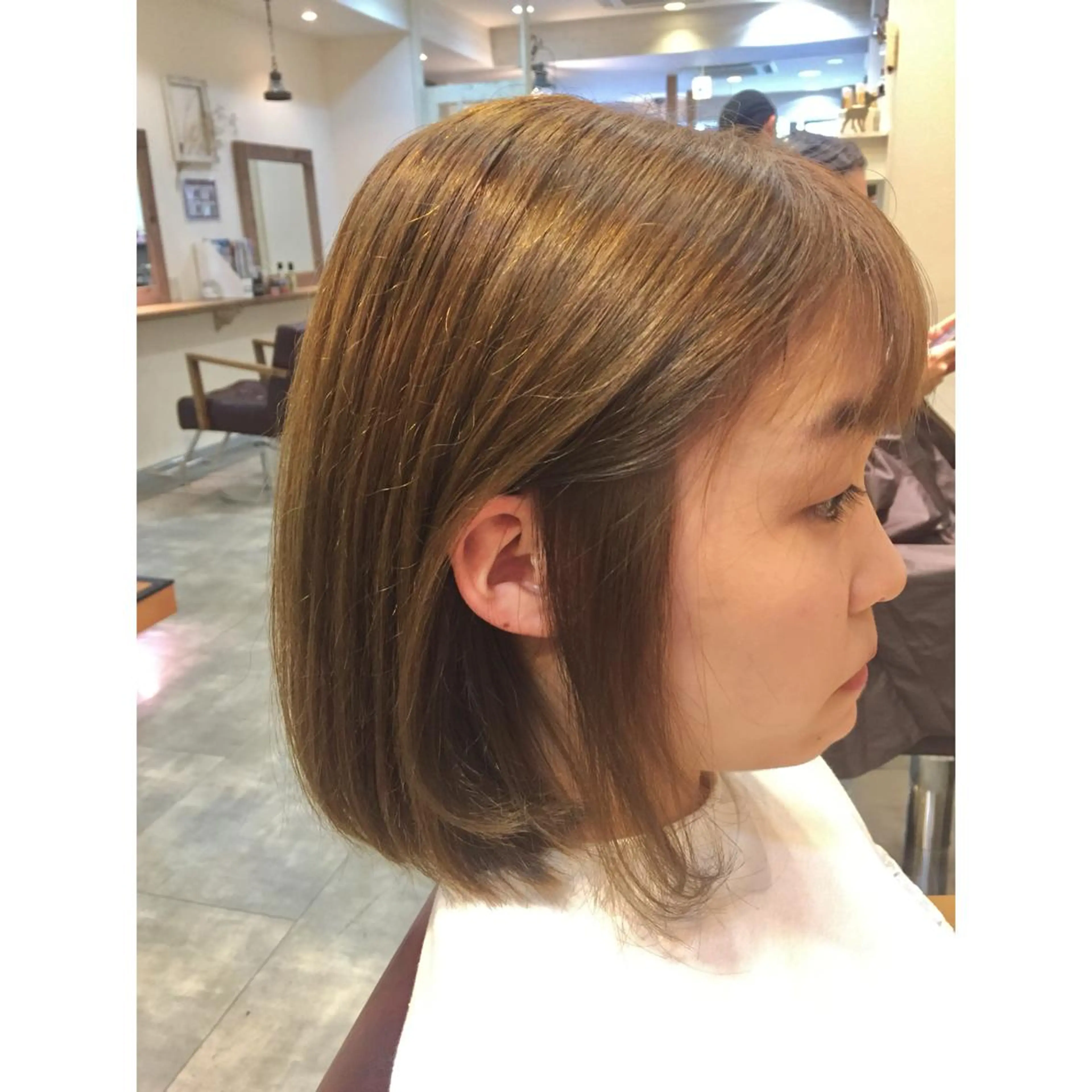 ショート カラー 透明感/ 美髪矯正/田中恭のヘアスタイル