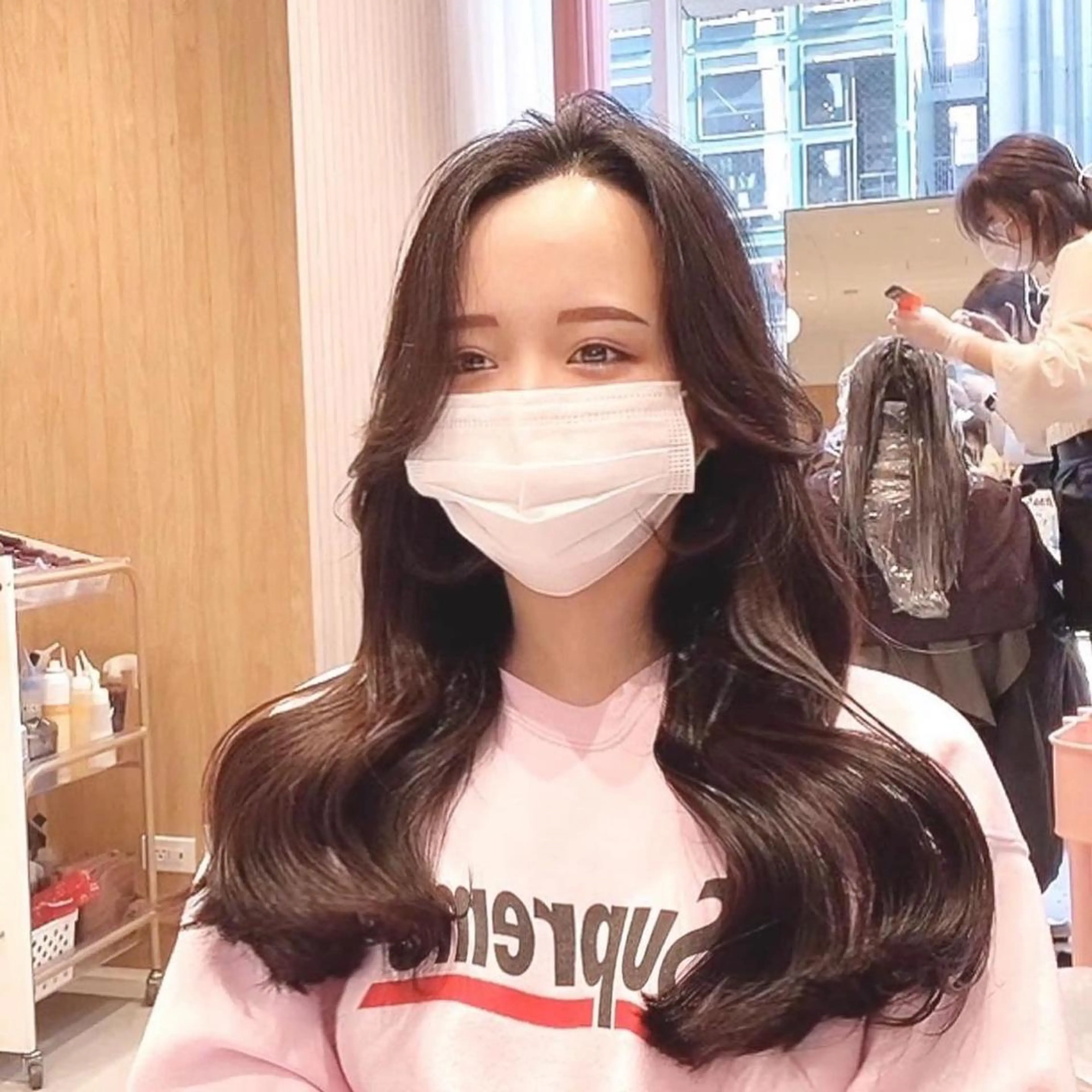 セミロング カット ヘアカラー トリートメント 韓国くびれレイヤー 🇰🇷はづきのヘアスタイル