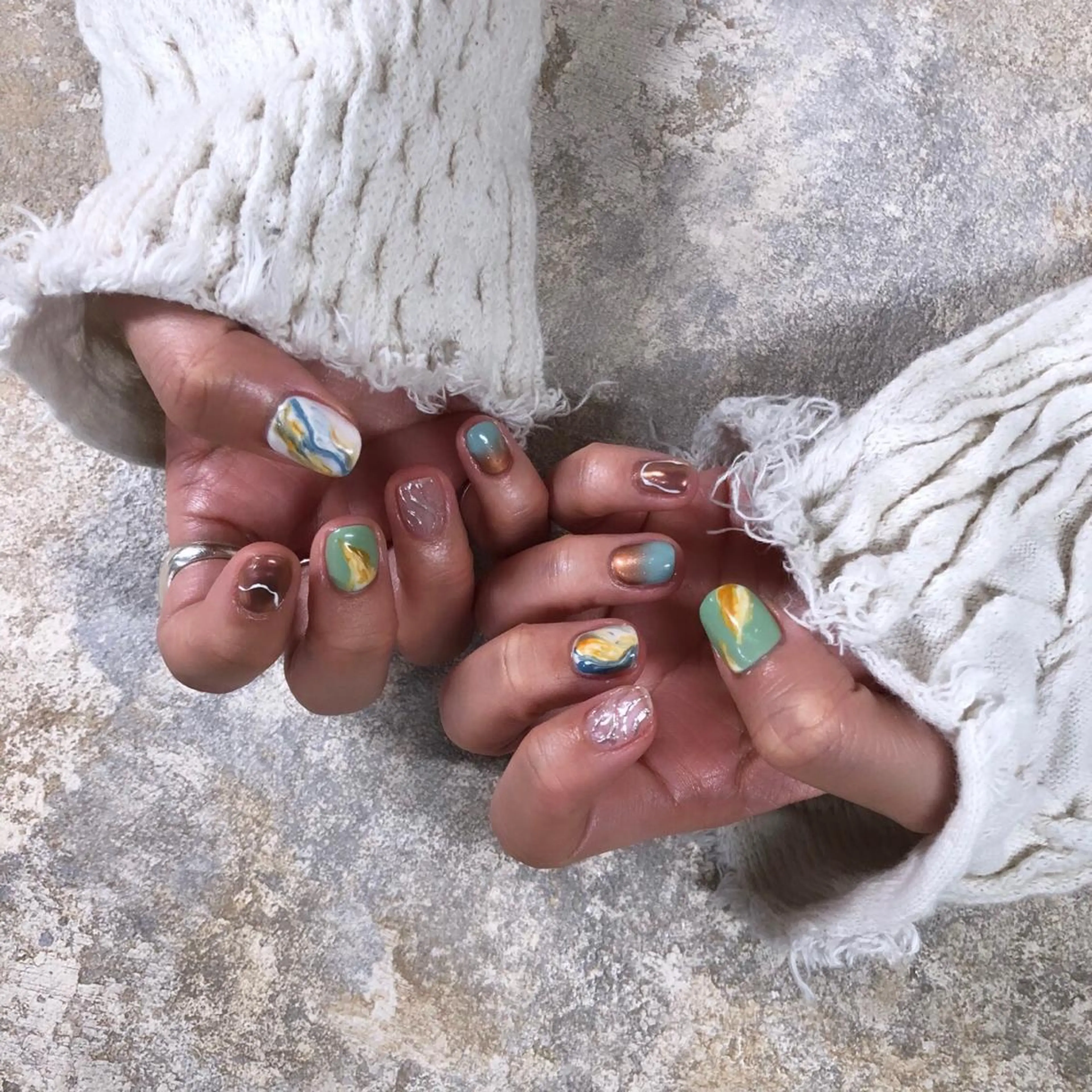 ネイル ハンドネイル フットネイル ハンドケア Miyagi Asamiのネイルデザイン