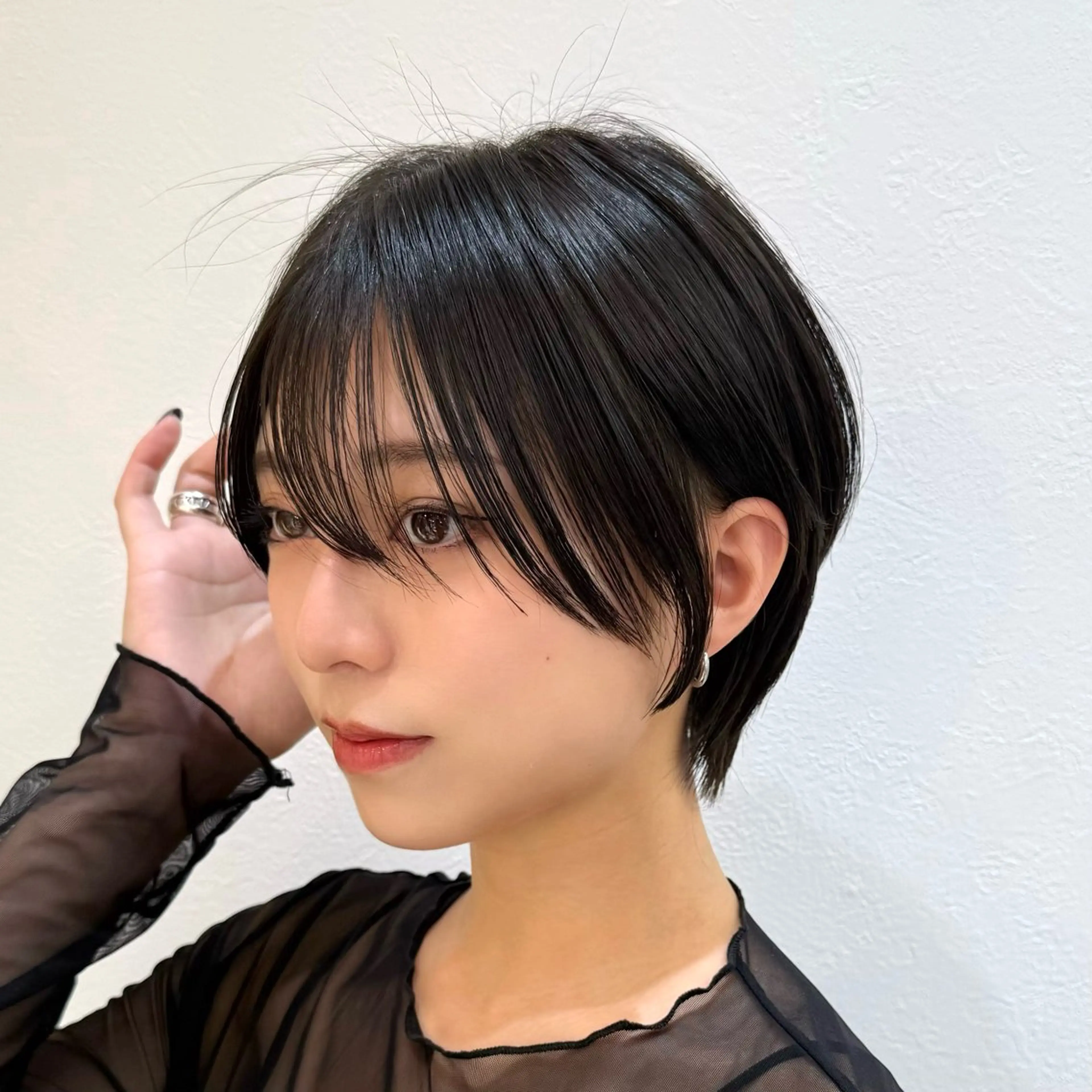 ショート カット ヘアカラー トリートメント 新宿/髪質改善/ボブ 韓国レイヤー大重聖斗のヘアスタイル