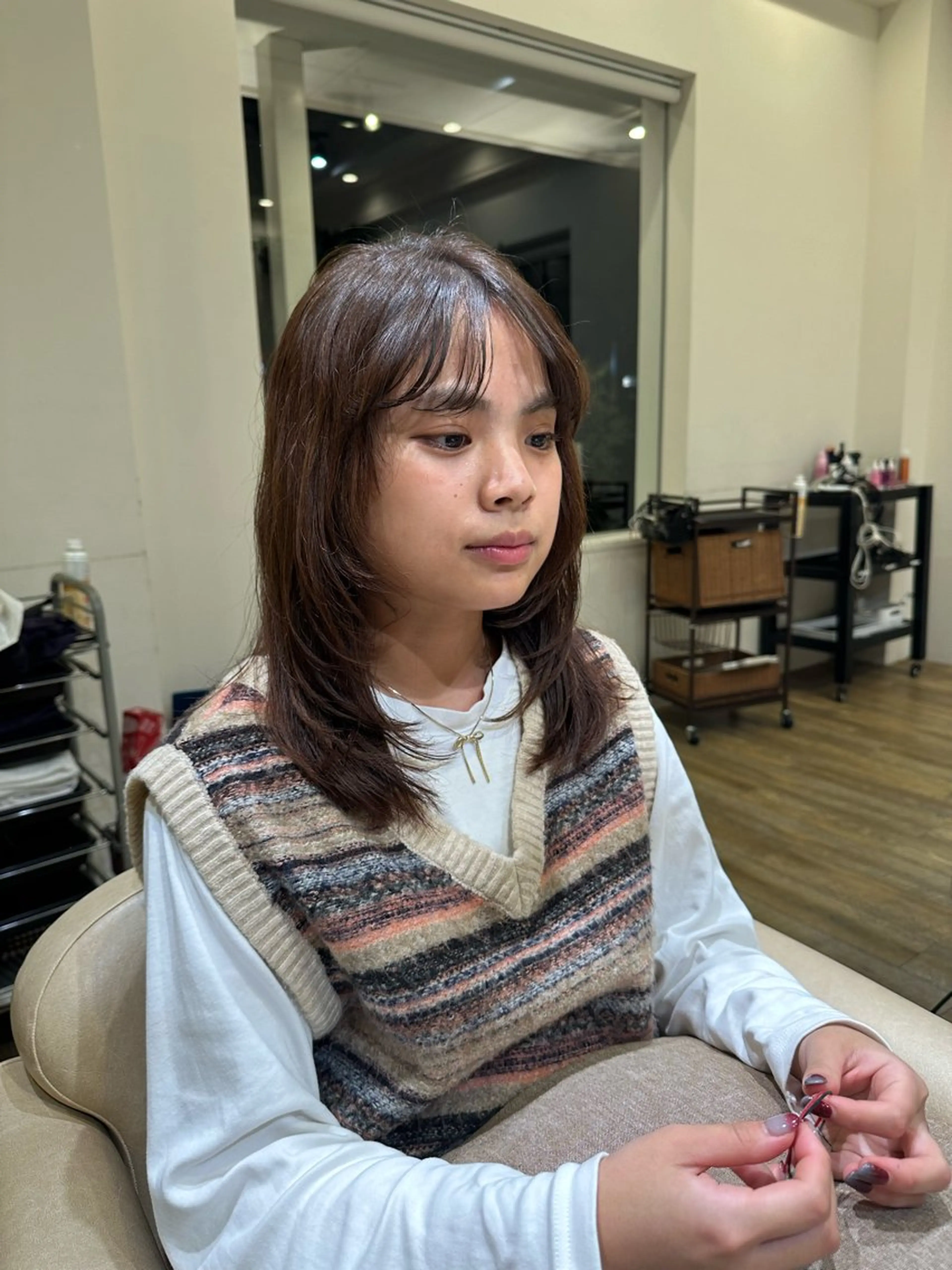 ロング ロジェブルー 川合【和泉中央】のヘアスタイル