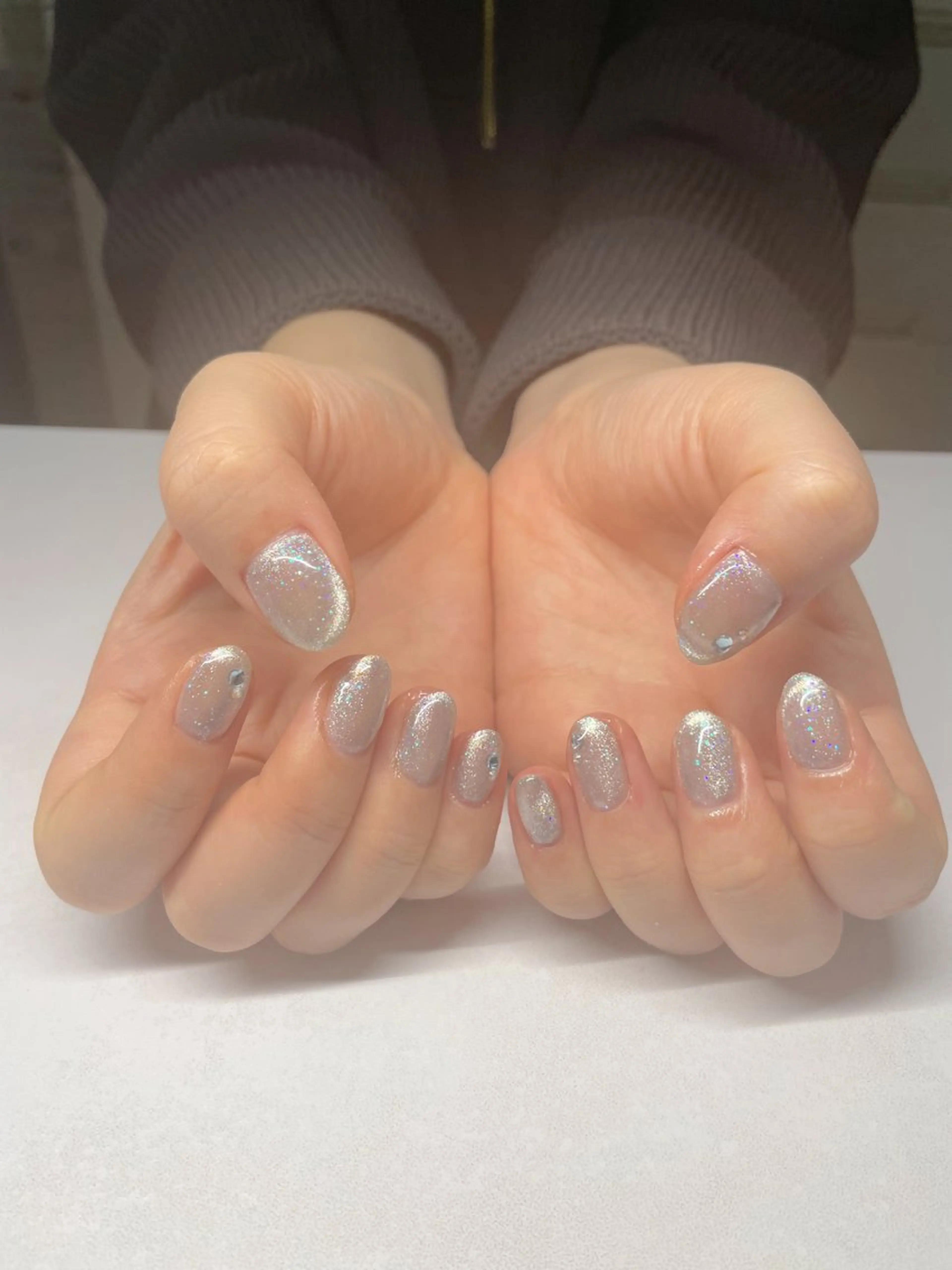 ネイル キラキラネイル マグネットネイル 春ネイル AN Nailのネイルデザイン