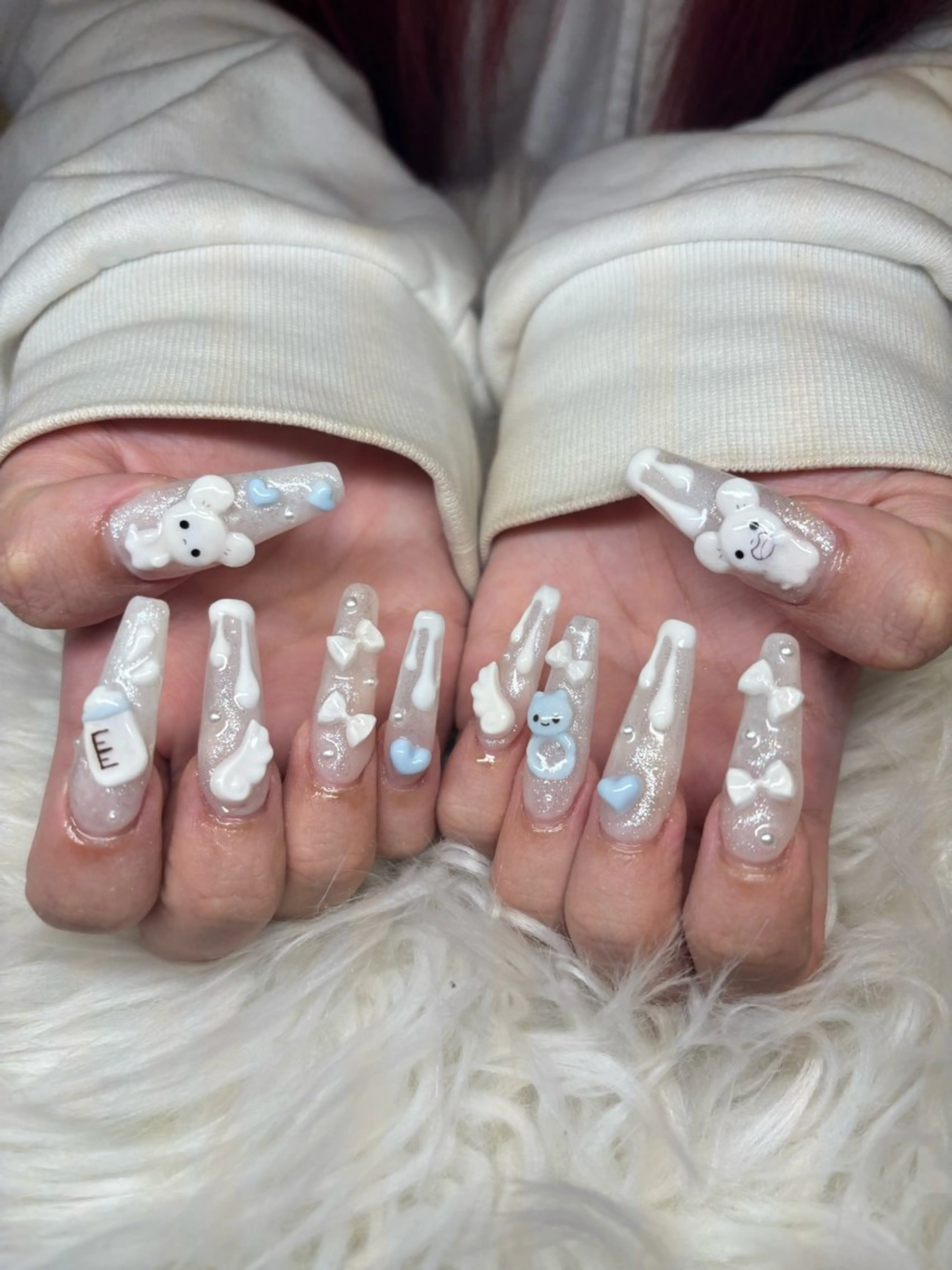 ネイル ハンドネイル 倫実/スカルプ /ガーリー/個性派のネイルデザイン