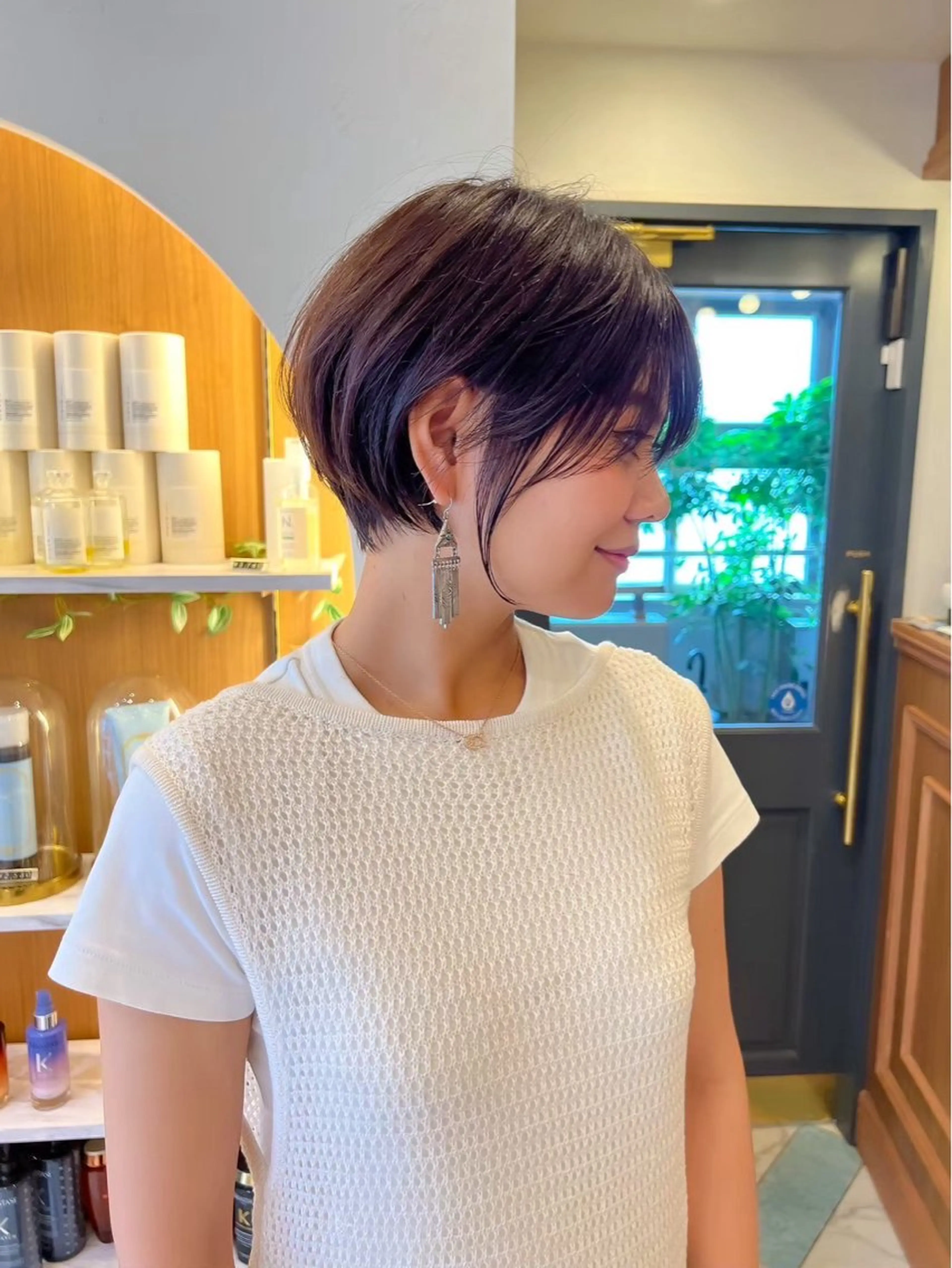 ショート ショートヘア 小顔カット カット ヘアカラー トリートメント ヘッドスパ taiga レイヤー /髪質改善/矯正🌈のヘアスタイル