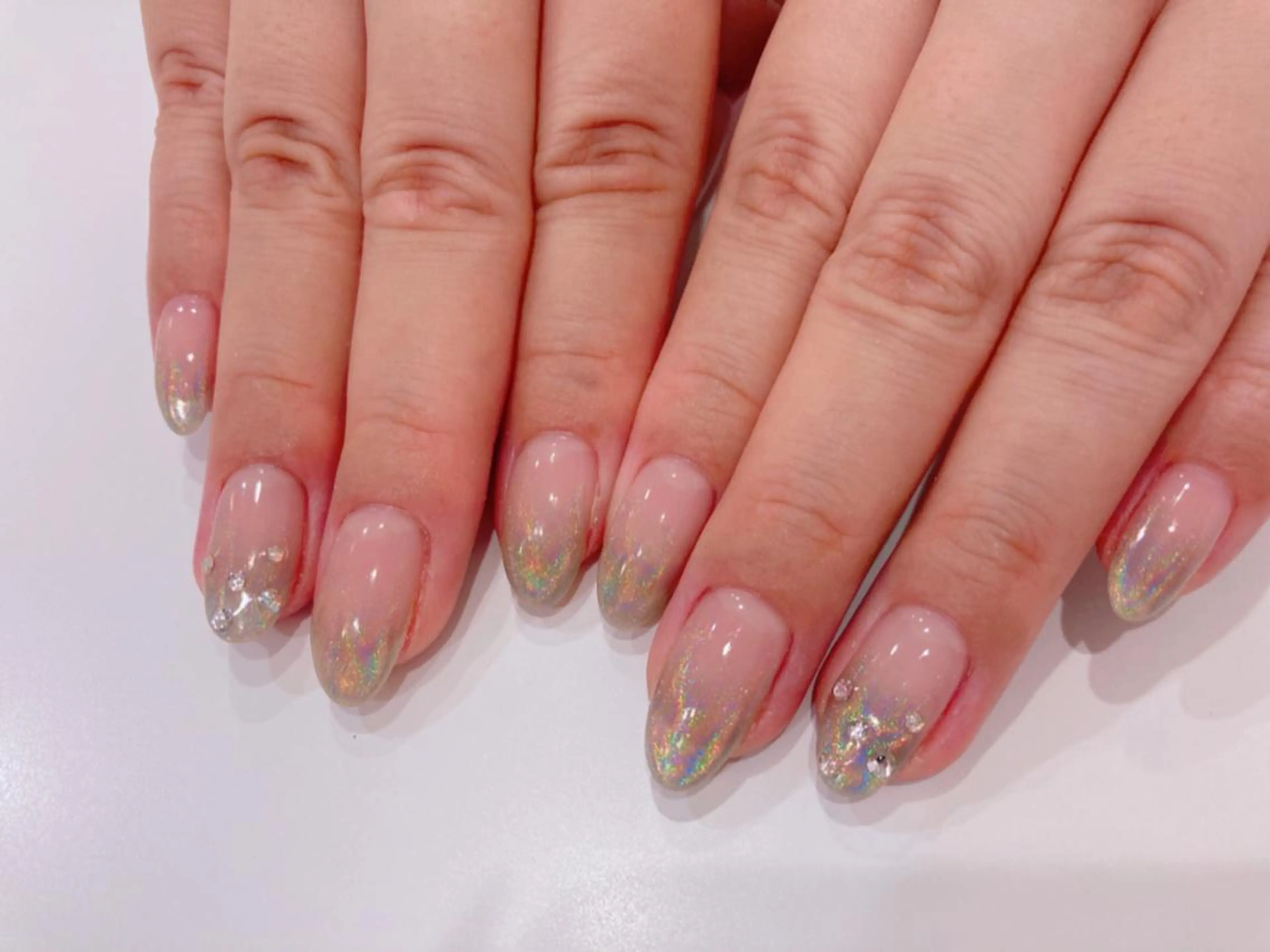 ネイル オーロラネイル ミラーネイル 酒井 美由紀のネイルデザイン