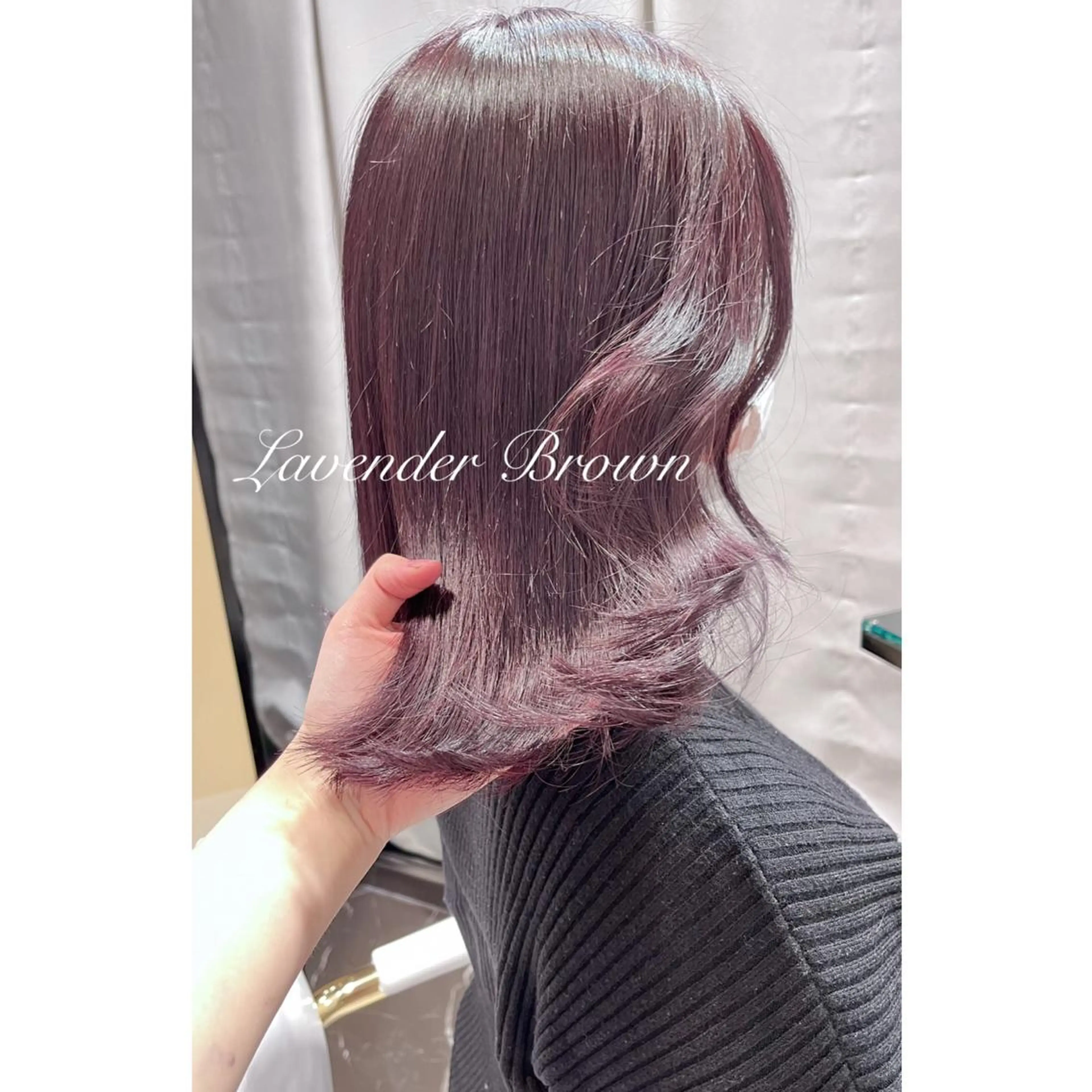 セミロング カラー ブリーチ ヘアカラー miyu /トレンド カラー×艶髪のヘアスタイル