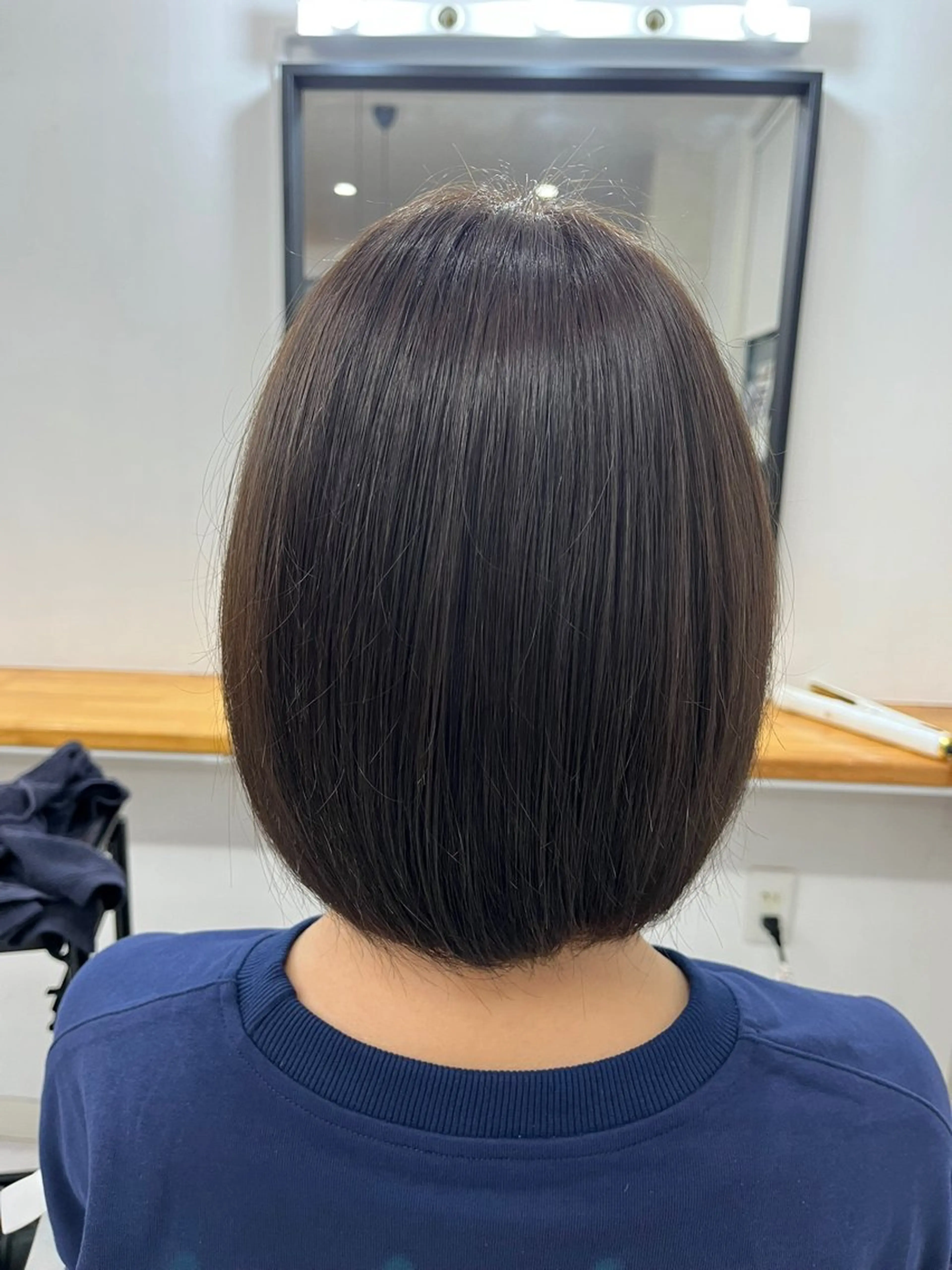 🌿透明感ワンカラー＋補修トリートメントの写真