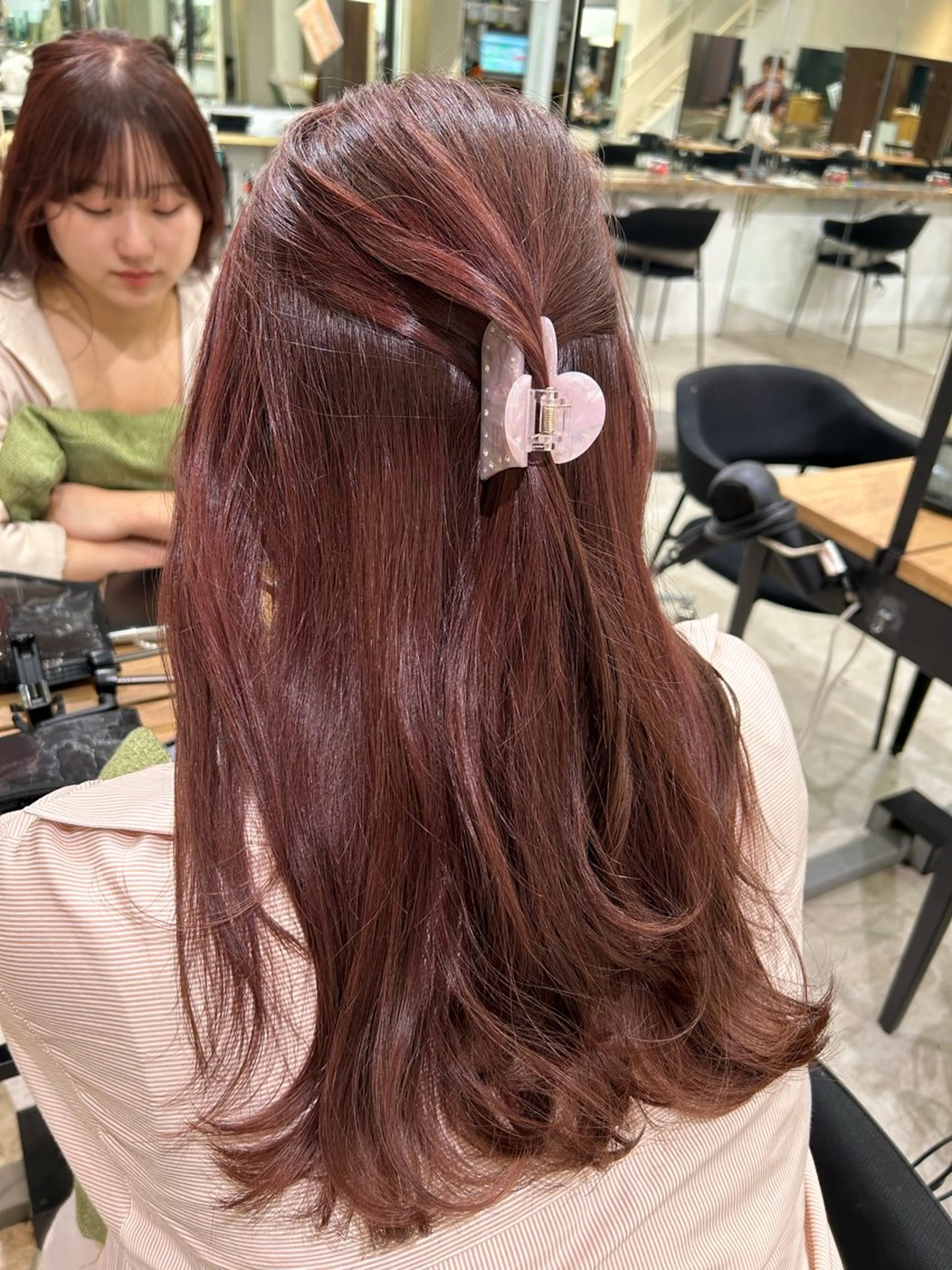 カラー ブリーチ ブラウンカラー ブリーチなしカラー ピンクカラー 美髪/透明感カラー/ 渋谷/ゆうな🤍のヘアスタイル