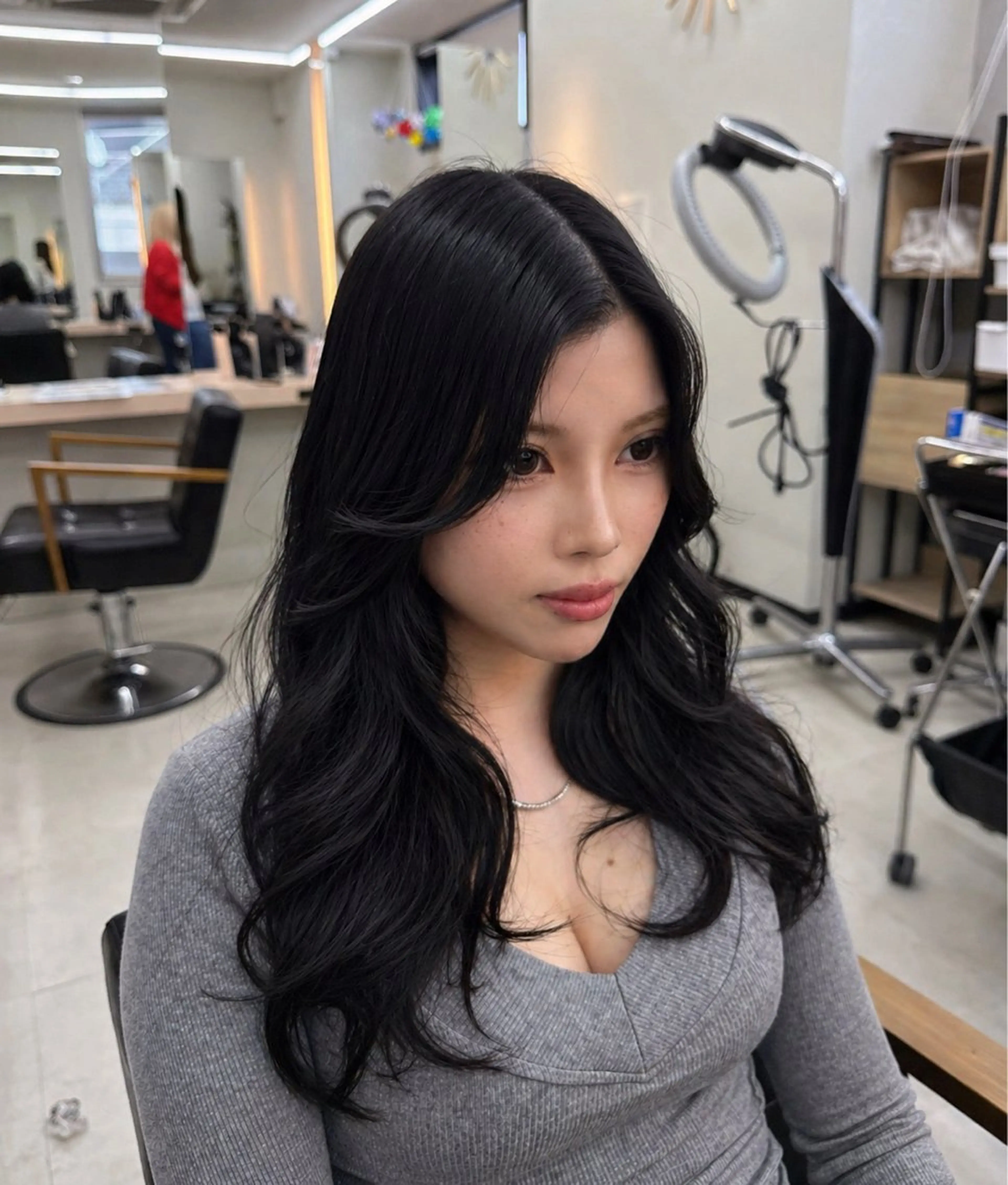 ロング 【ALEAP】 𝐇𝐀𝐊𝐔のヘアスタイル