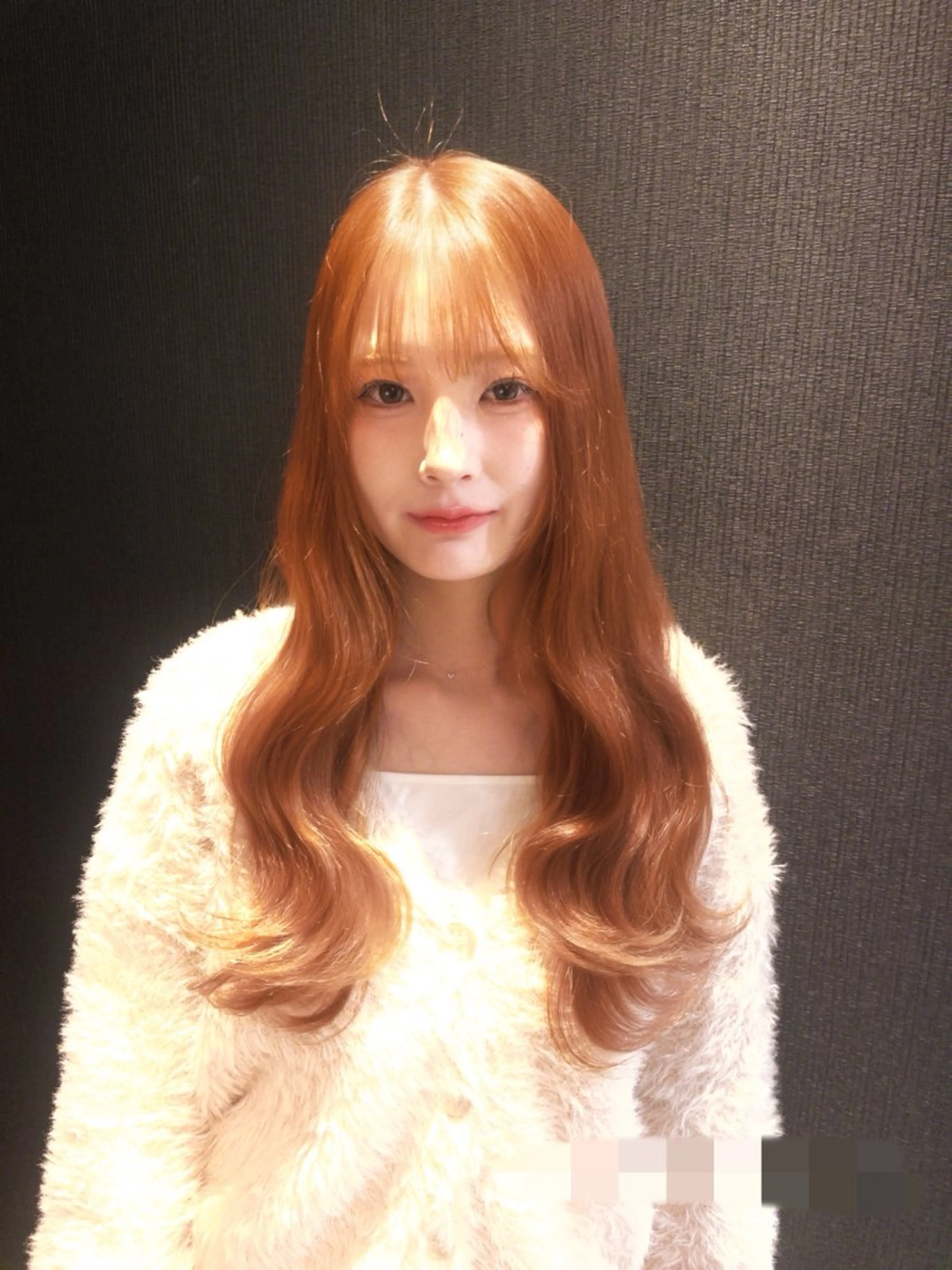 ロング カラー ブリーチ ダブルカラー ヘアカラー レイヤーカット/ フェミニン💕/鏡のヘアスタイル