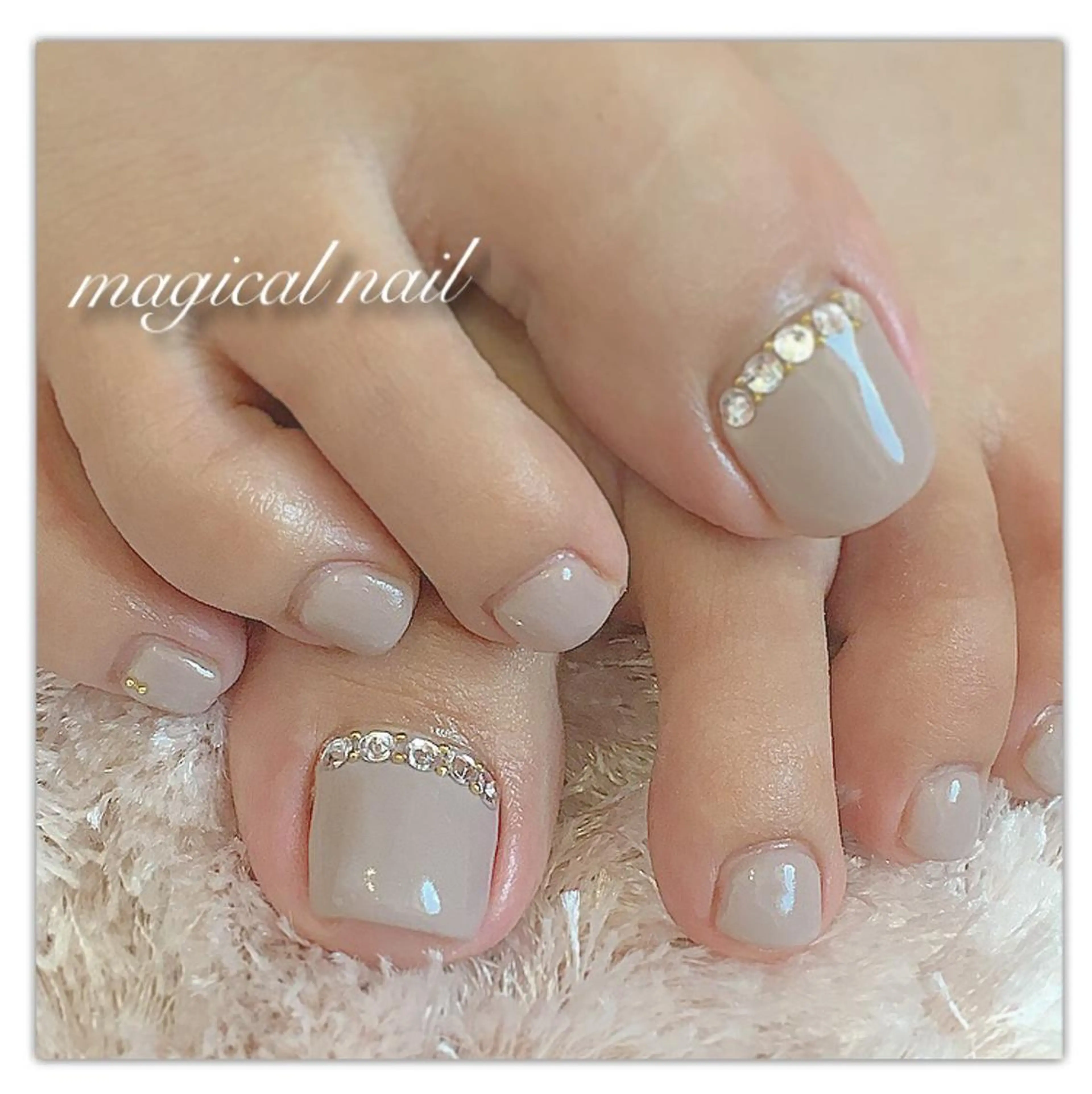 ネイル フットネイル シンプルネイル magical nailのネイルデザイン