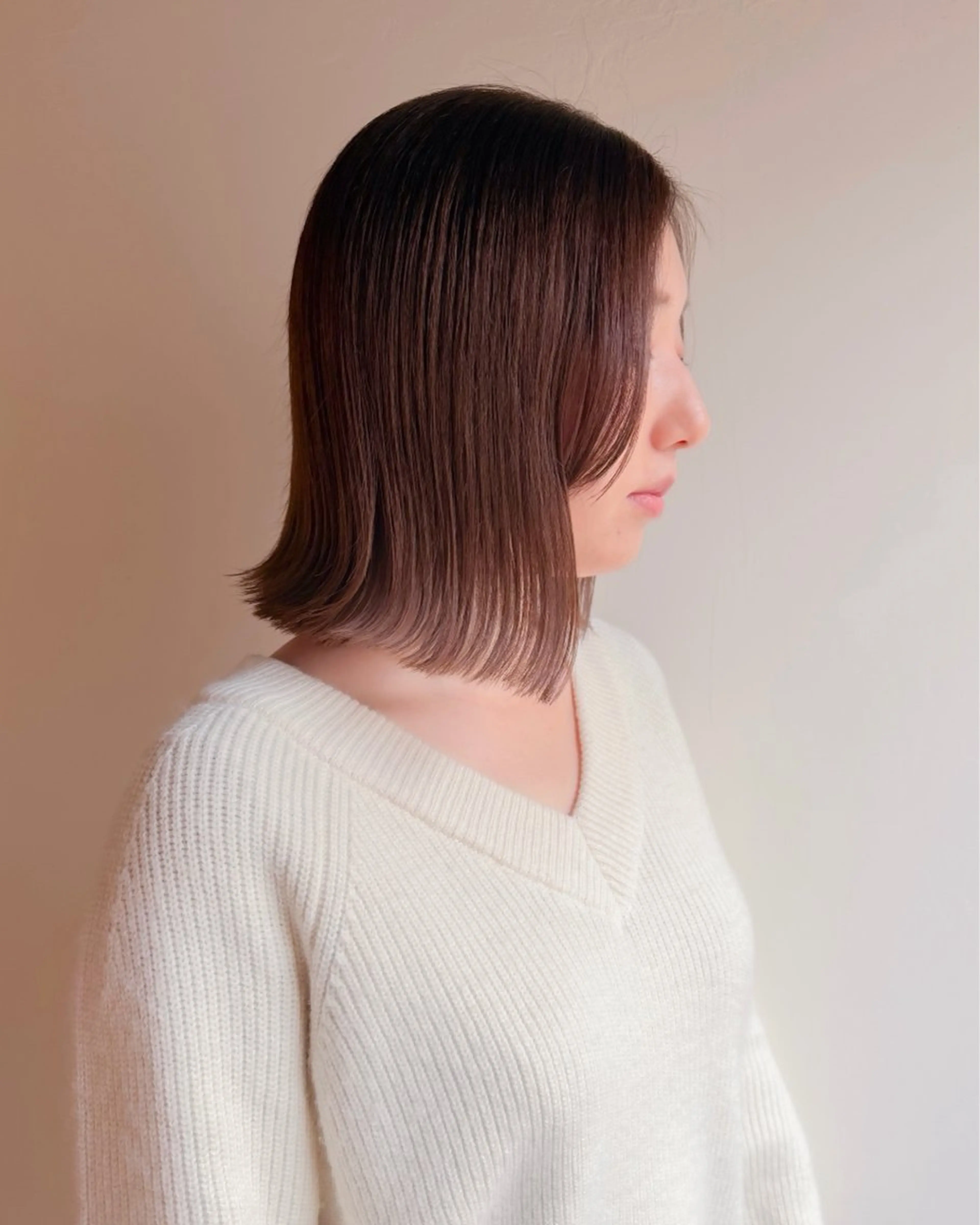 ミディアム カラー カット ヘアカラー トリートメント ヘッドスパ 板谷みさき /似合わせBobのヘアスタイル