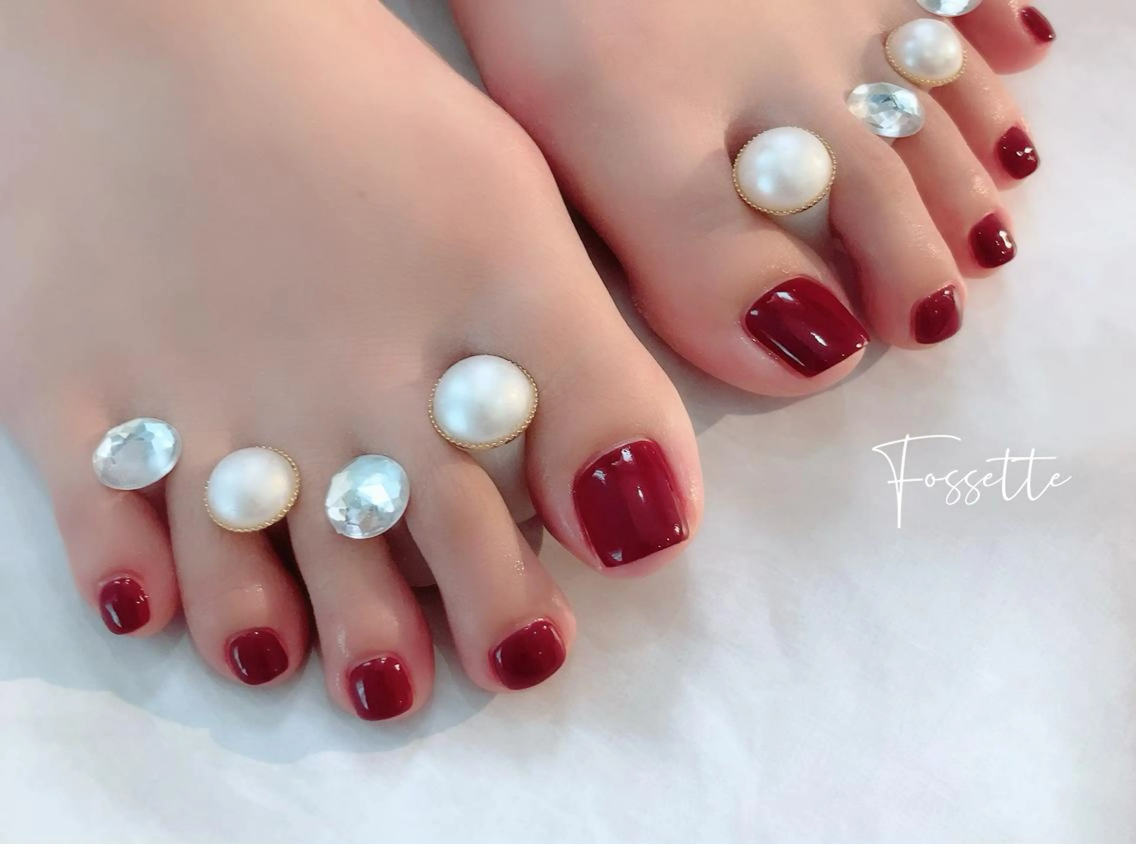 当店ジェル付替・ケア込！フットジェルワンカラーの写真