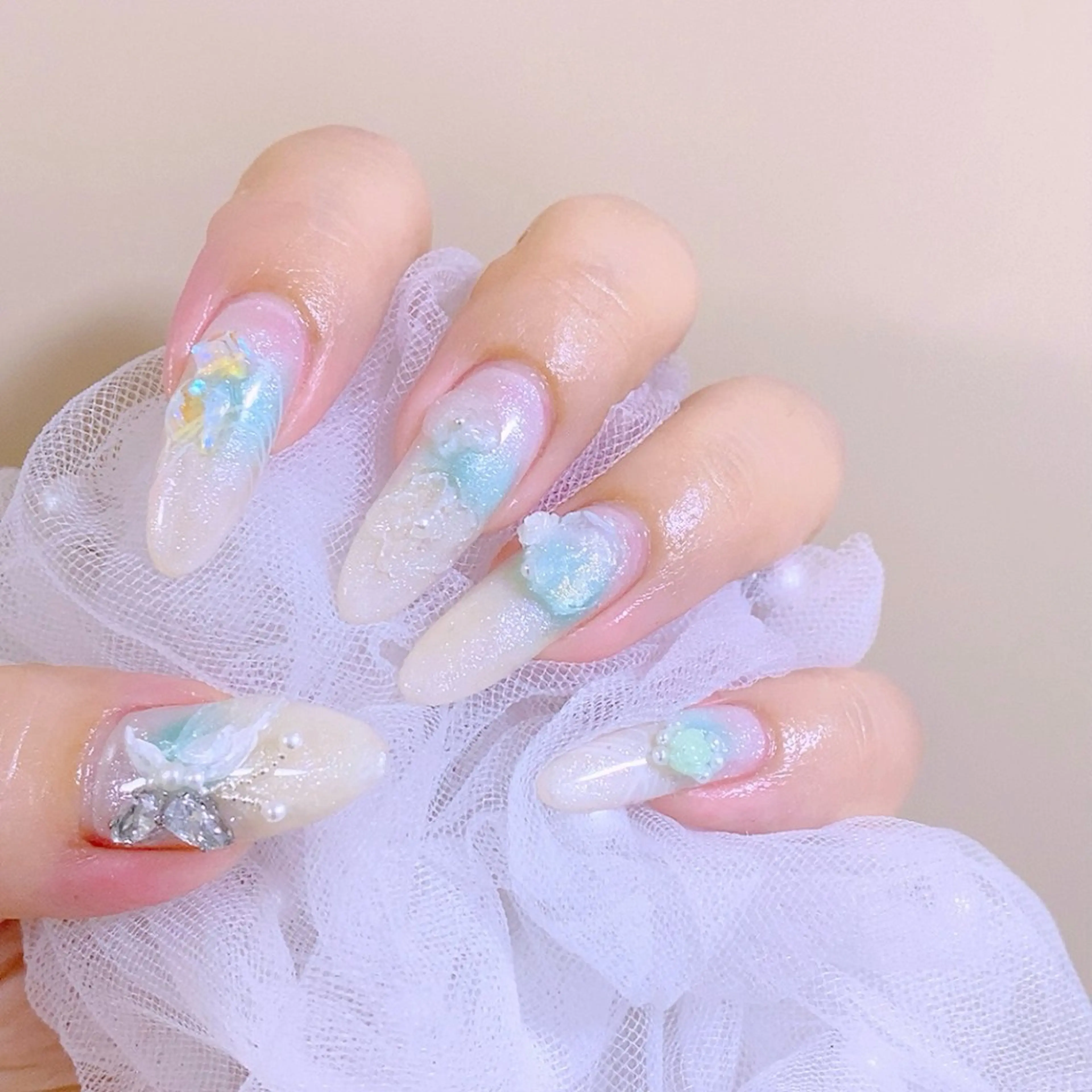 ネイル ロングネイル 夏ネイル Nail Yunaのネイルデザイン