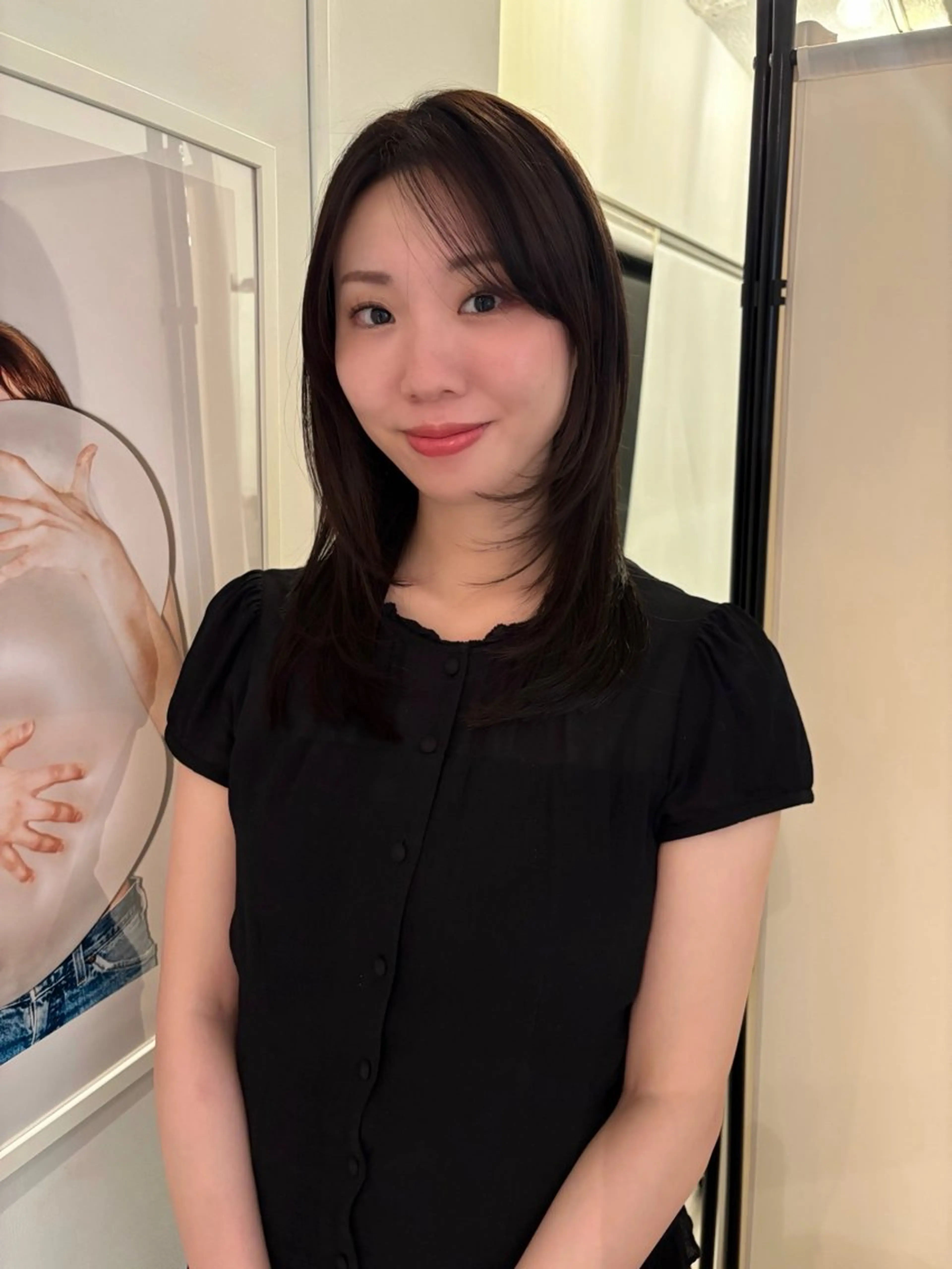 セミロング カラー カット ヘアカラー riria/ボブ /透明感カラー🎀のヘアスタイル