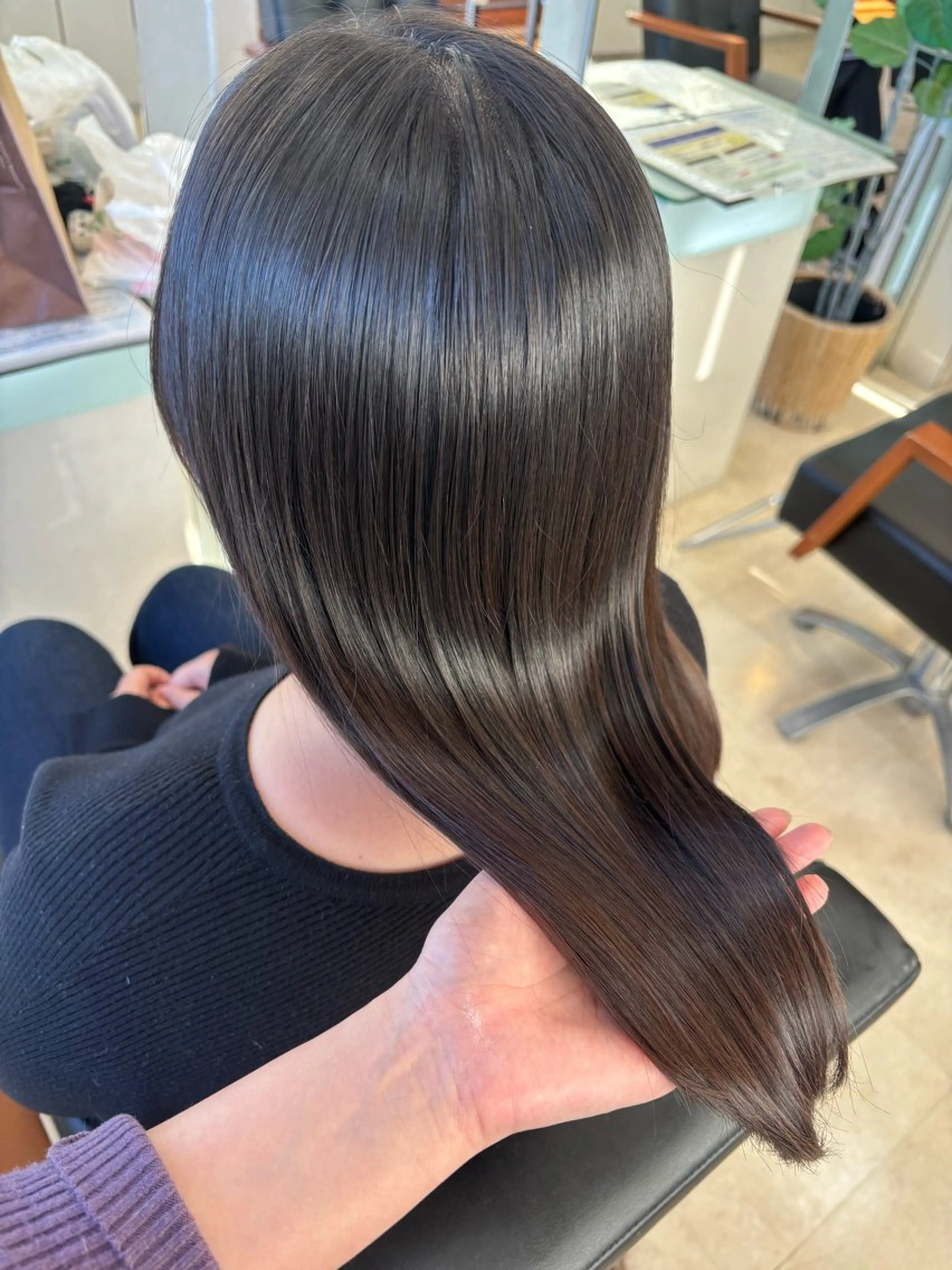 セミロング 髪質改善/ボブ 熊谷瑛美佳のヘアスタイル