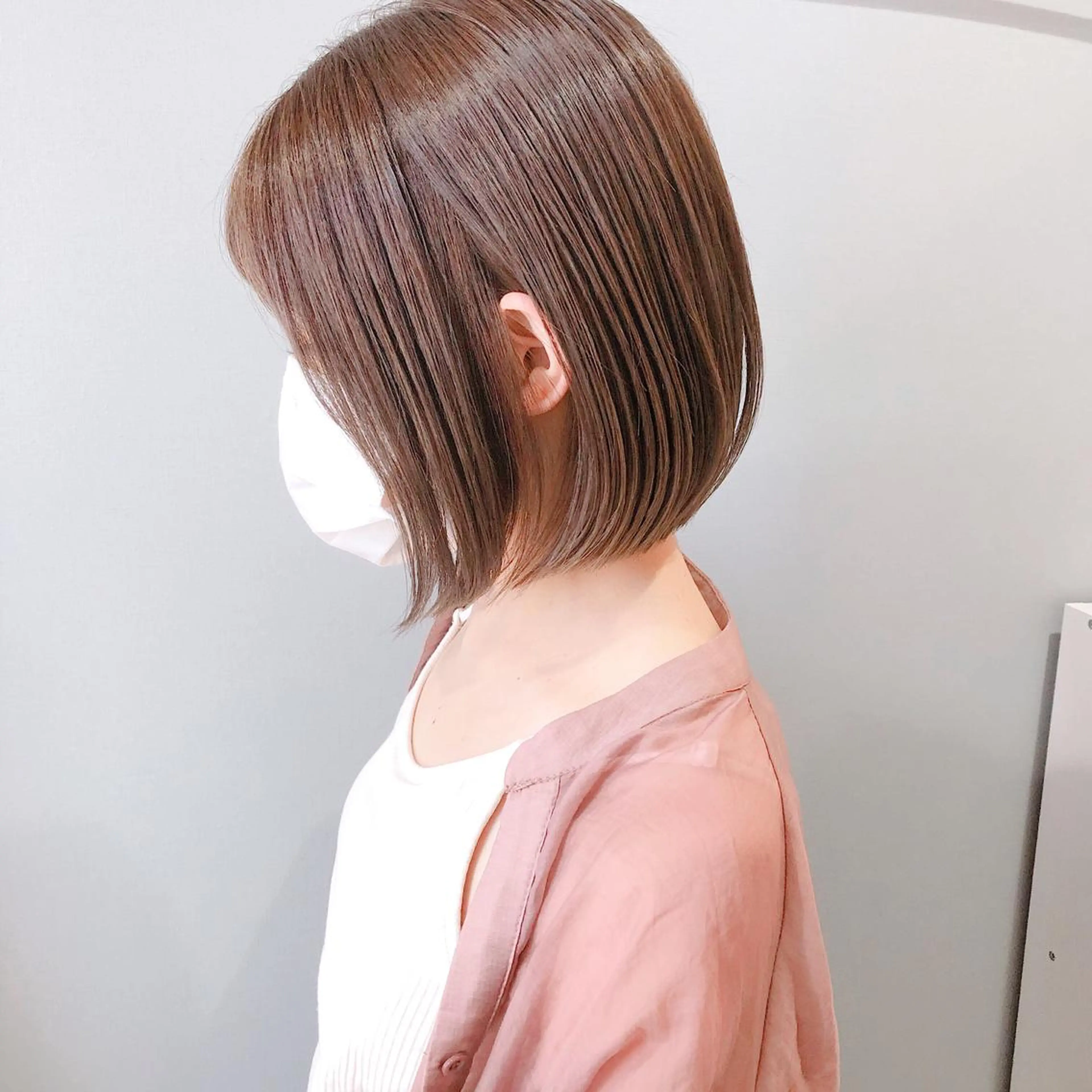 ショート カラー ボブ 髪質改善 縮毛矯正 トリートメント 酸熱トリートメント 美髪専門サロン kazuのヘアスタイル