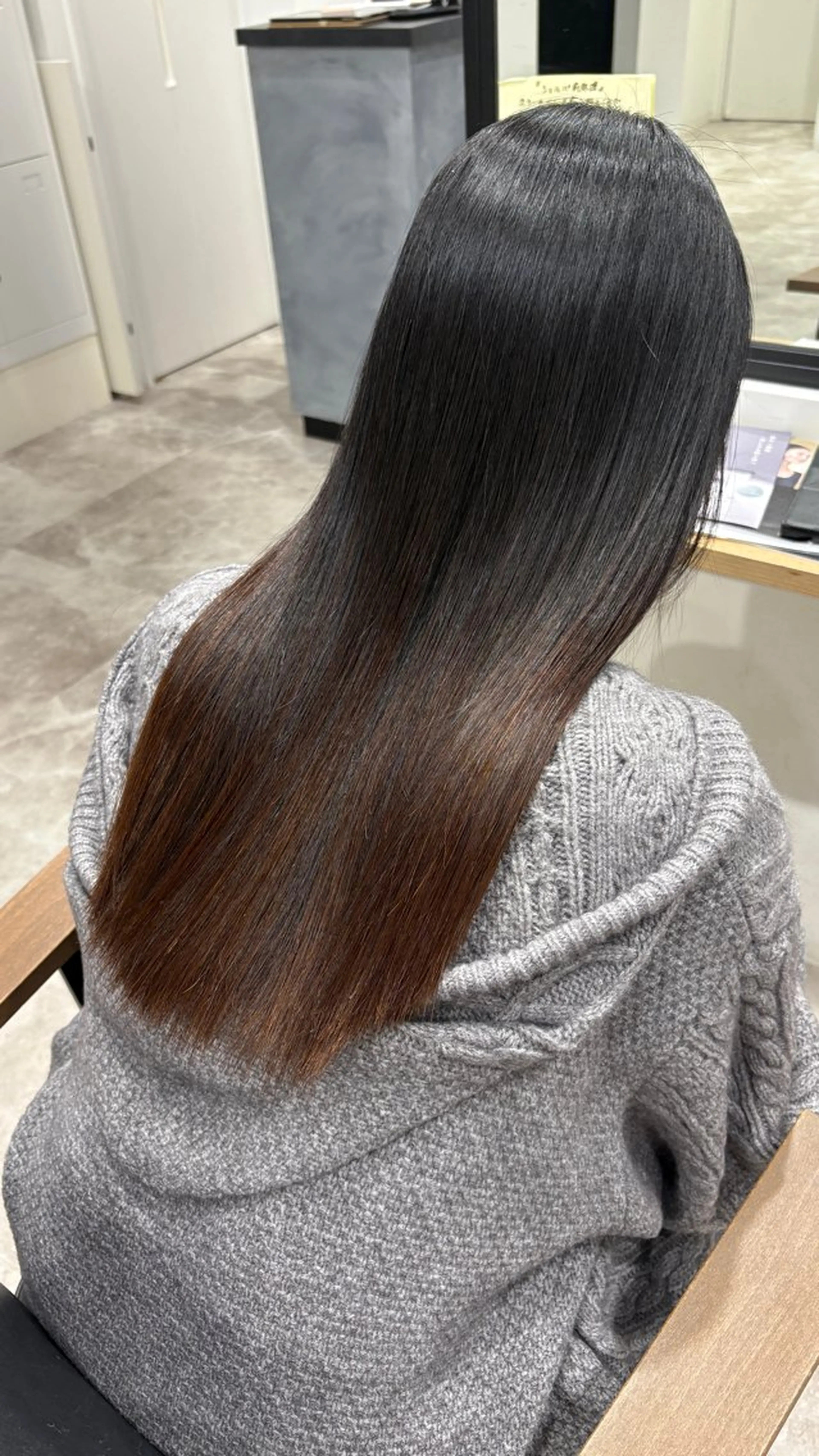 ロング 髪質改善 縮毛矯正 河野いずみ レイヤー/ボブ 🤍のヘアスタイル