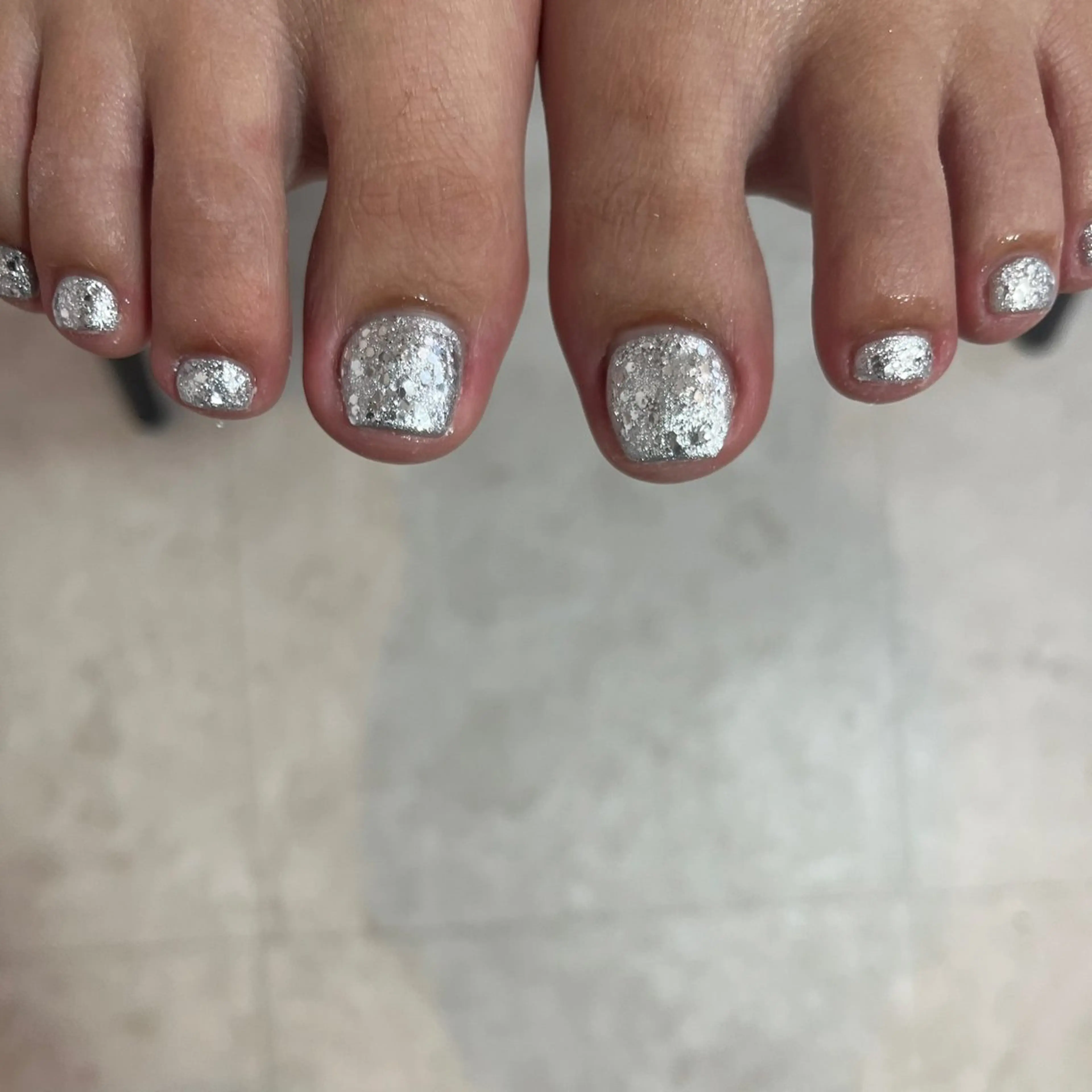 ネイル フットネイル ラメ(グリッター) luster shihoのネイルデザイン