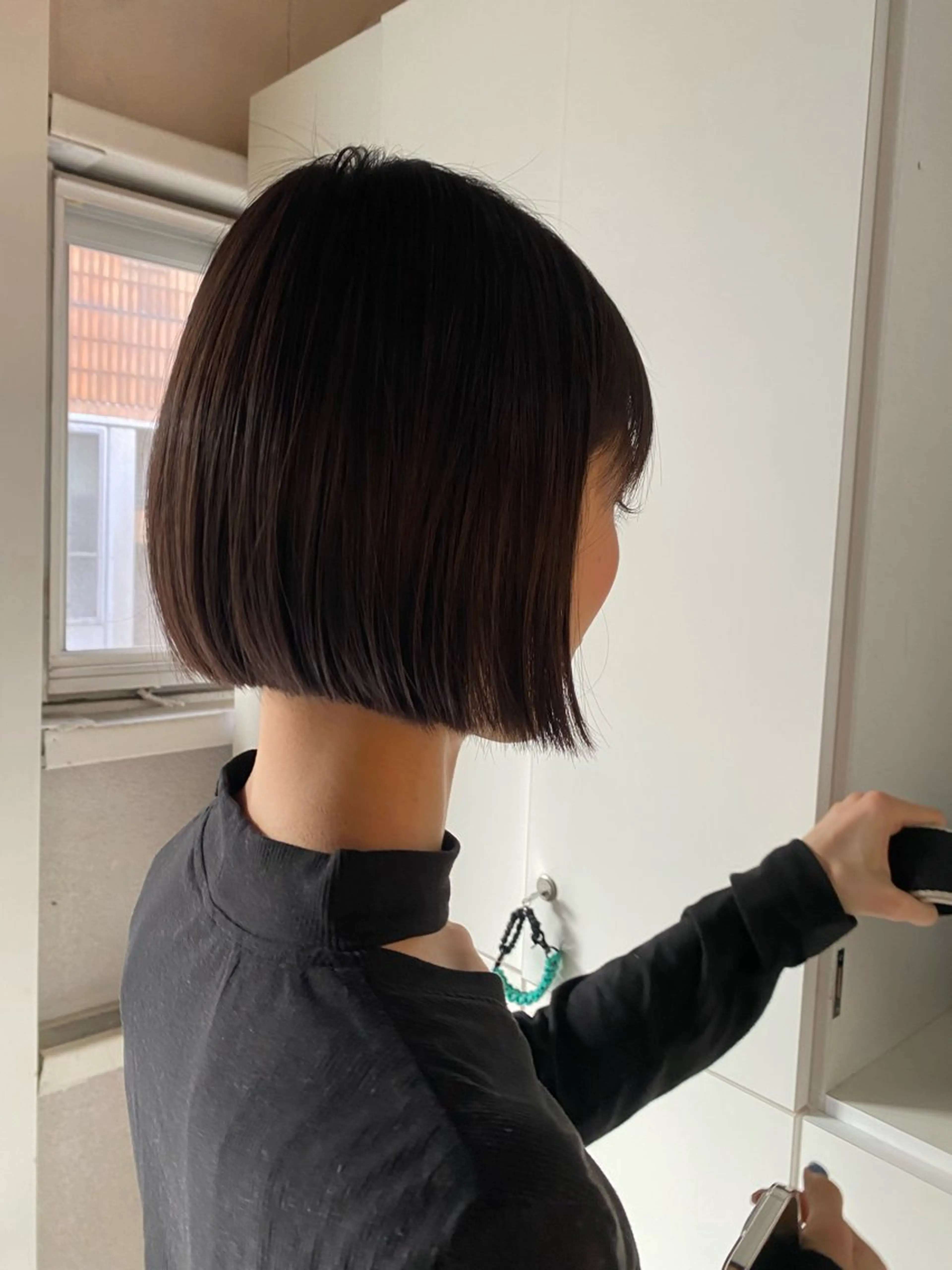 ショート 切りっぱなしボブ ボブ カット &72『アンドナナジュウニ』所属・&72 takiのヘアスタイル